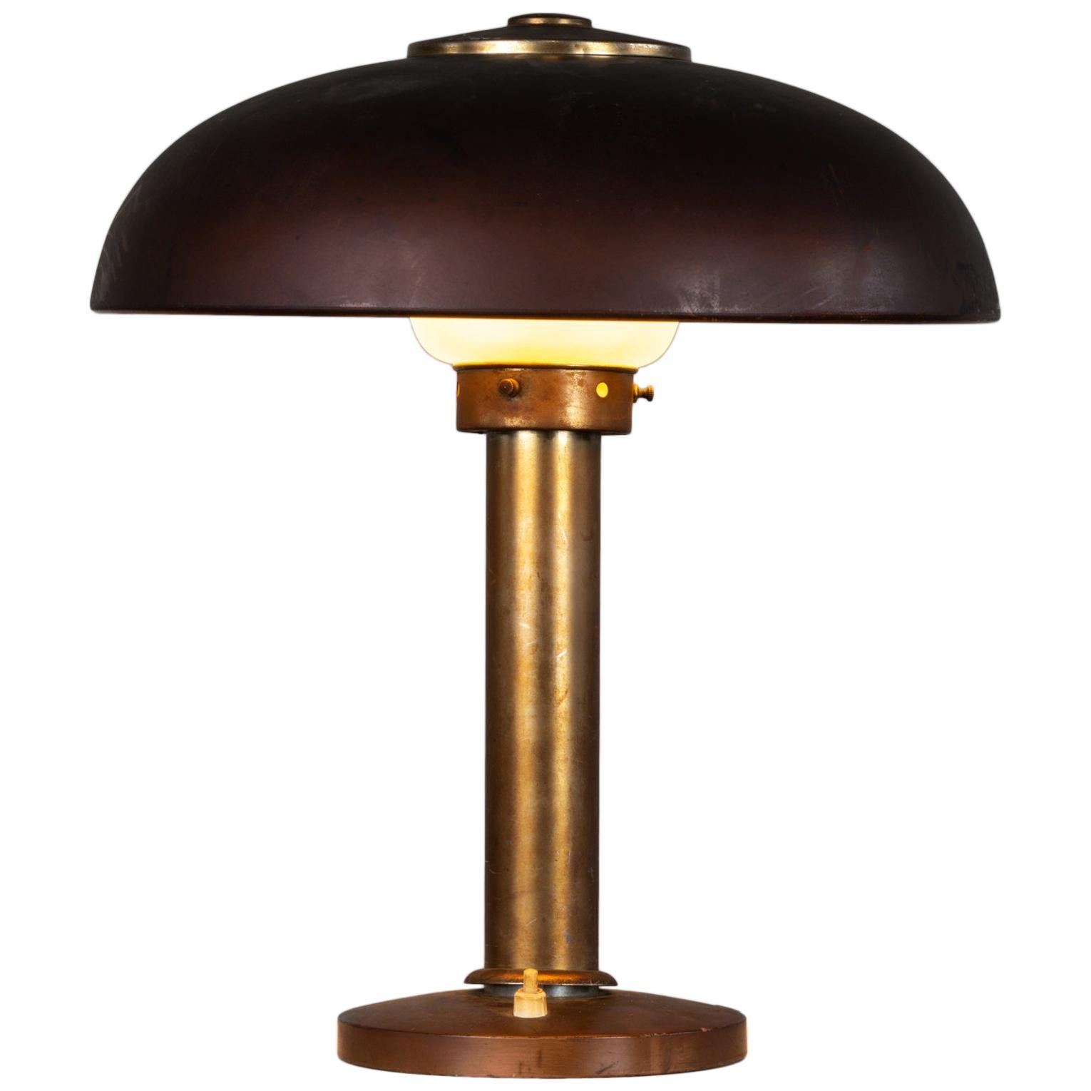 Gio Ponti Table Lamp in Aluminium by Pollice 1940s