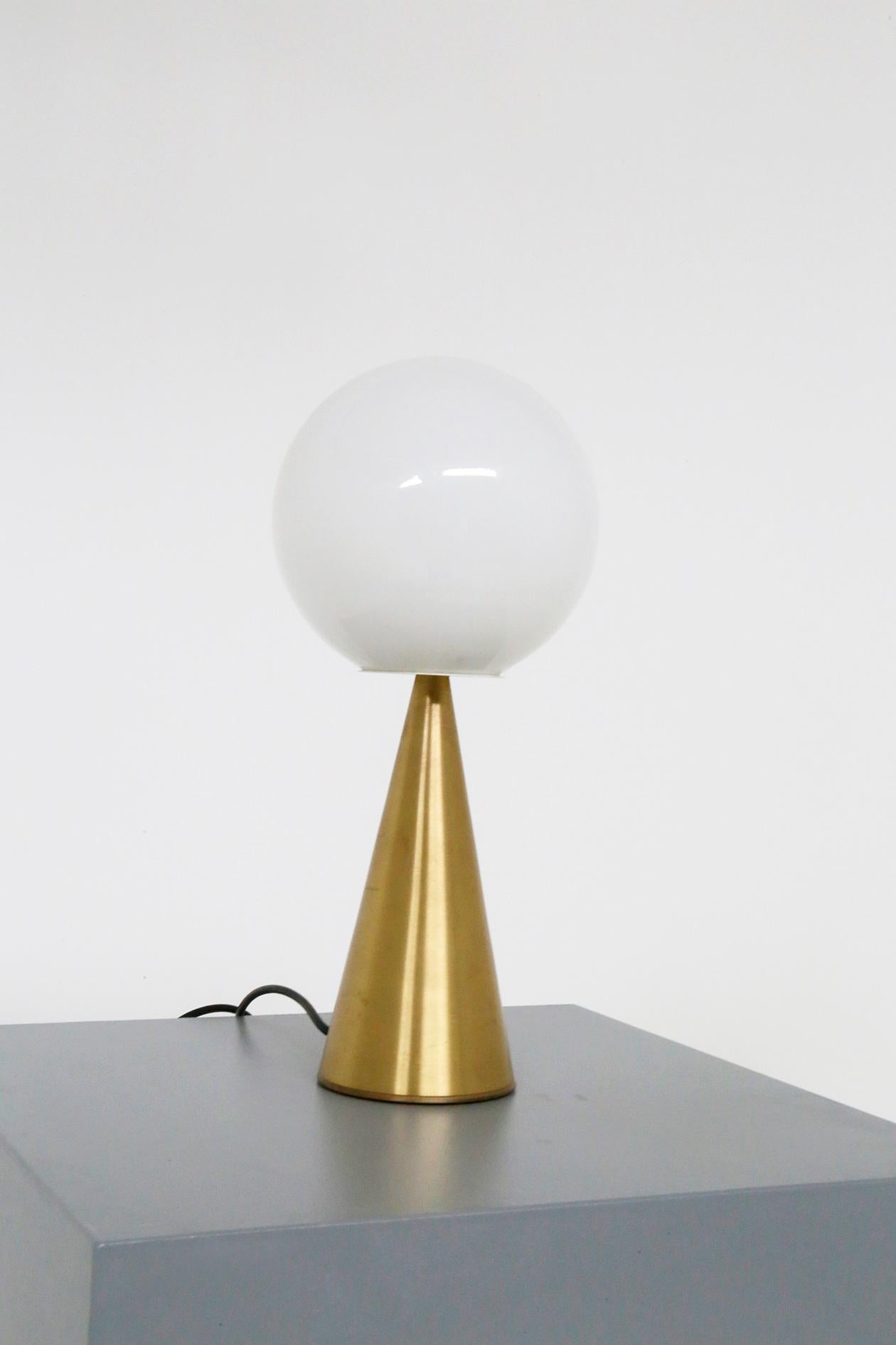 Gio Ponti Table Lamp Model Bilia for Fontana Arte in Brass and Glass, 1960 3