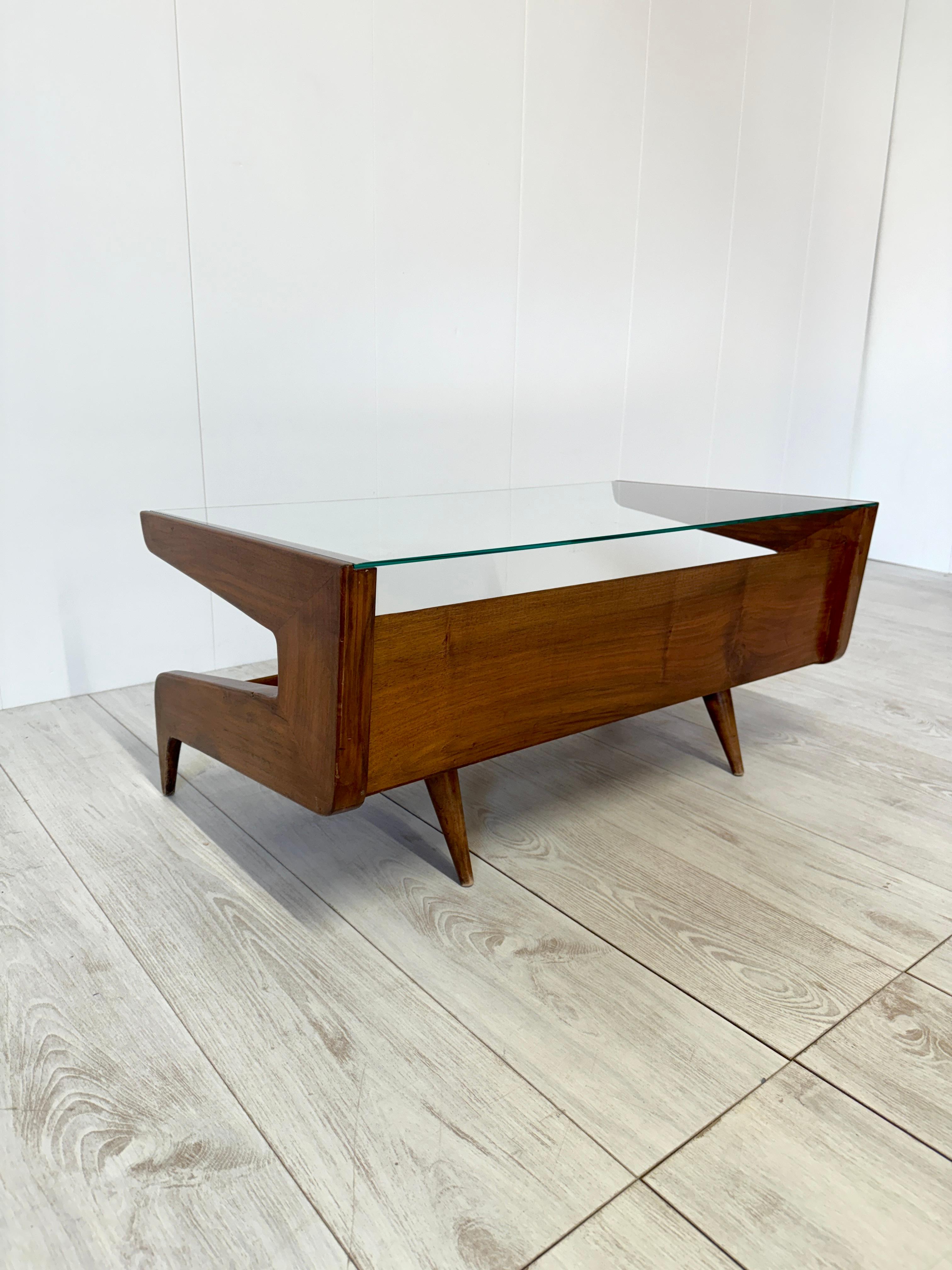 Gio Ponti, Niedriger Tisch, Prod. Giordano Chiesa, Anfang der 1950er Jahre im Angebot 5