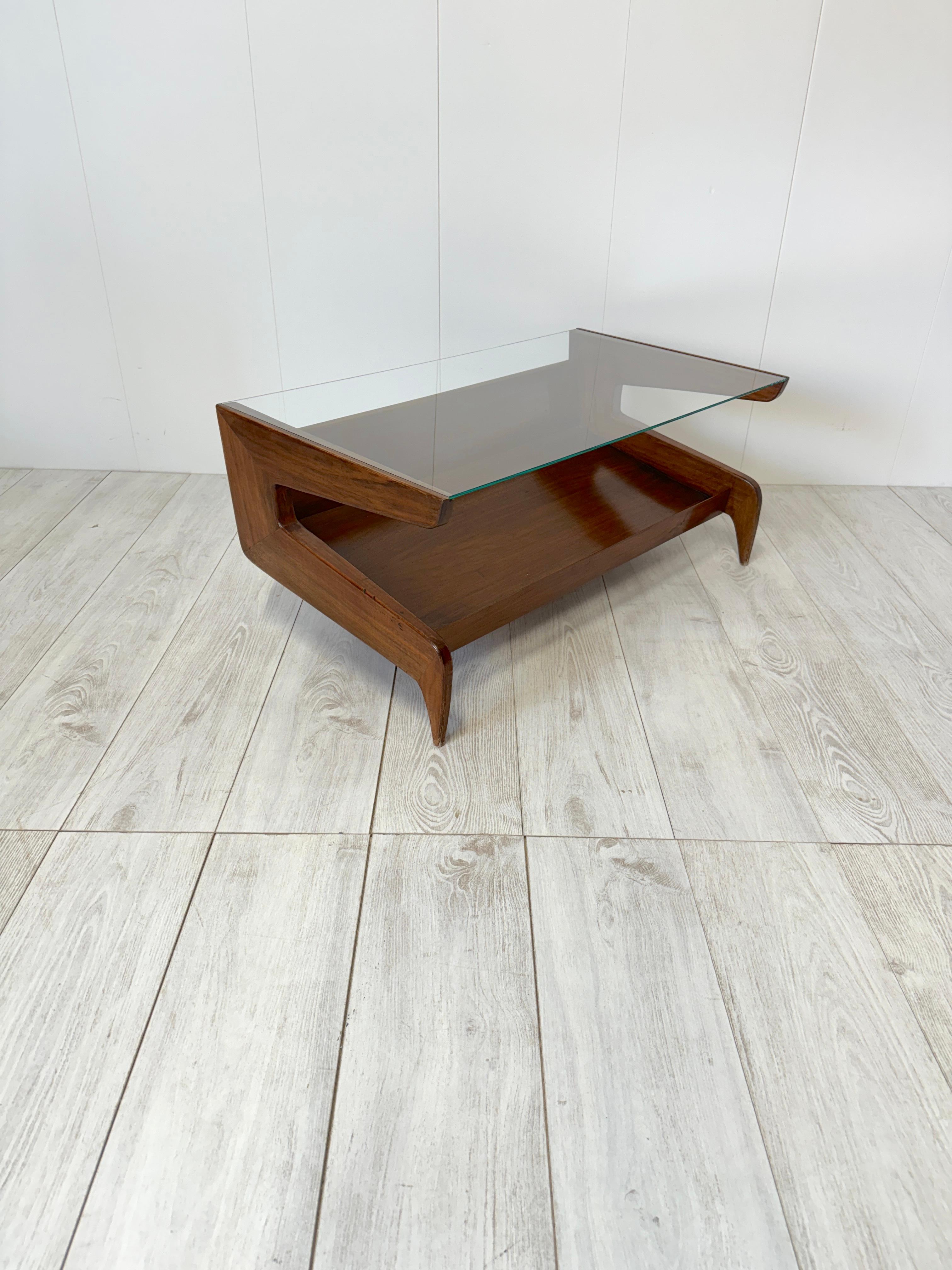 Gio Ponti, Niedriger Tisch, Prod. Giordano Chiesa, Anfang der 1950er Jahre (Italian) im Angebot