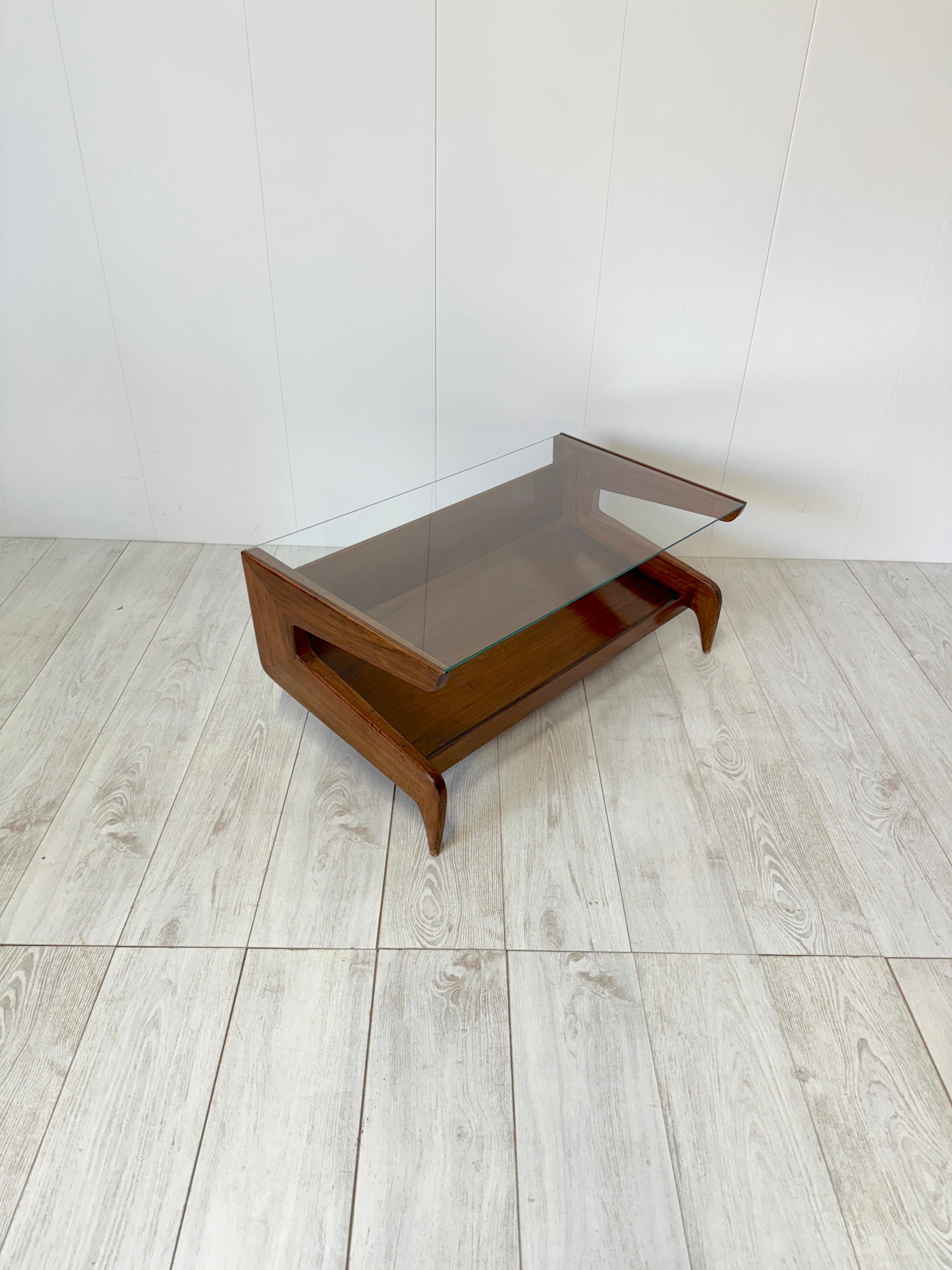 Gio Ponti, Niedriger Tisch, Prod. Giordano Chiesa, Anfang der 1950er Jahre im Zustand „Gut“ im Angebot in Rivoli, IT