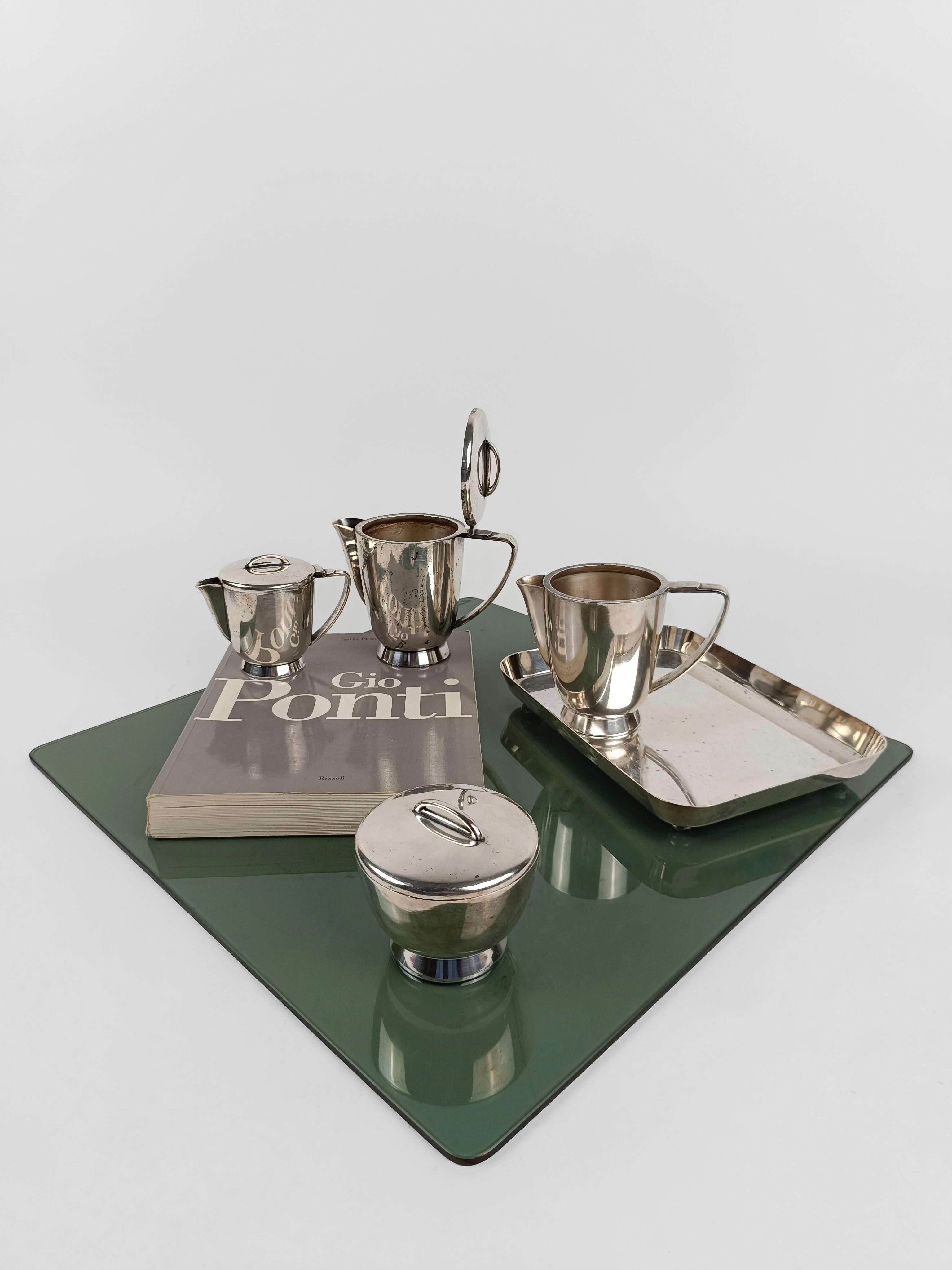 Gio Ponti Tea / coffee set from the Parco dei Principi hotel in Rome 1960s circa For Sale 11