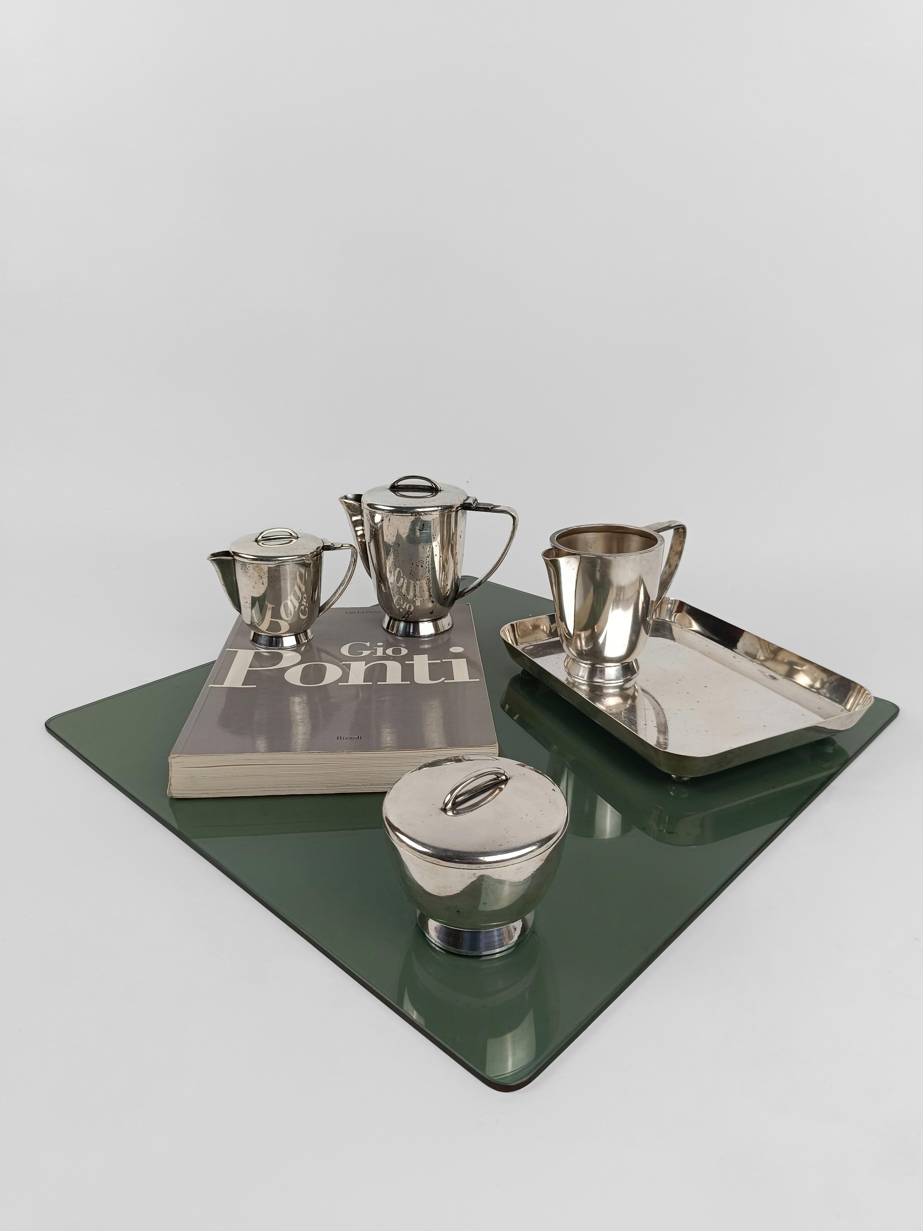 Mid-Century Modern Gio Ponti Tea / coffee set from the Parco dei Principi hotel in Rome 1960s circa For Sale