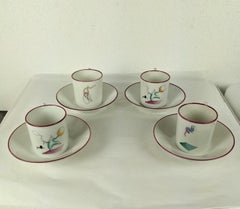 Gio Ponti Teacups and Saucers for Ginori, Il Circo
