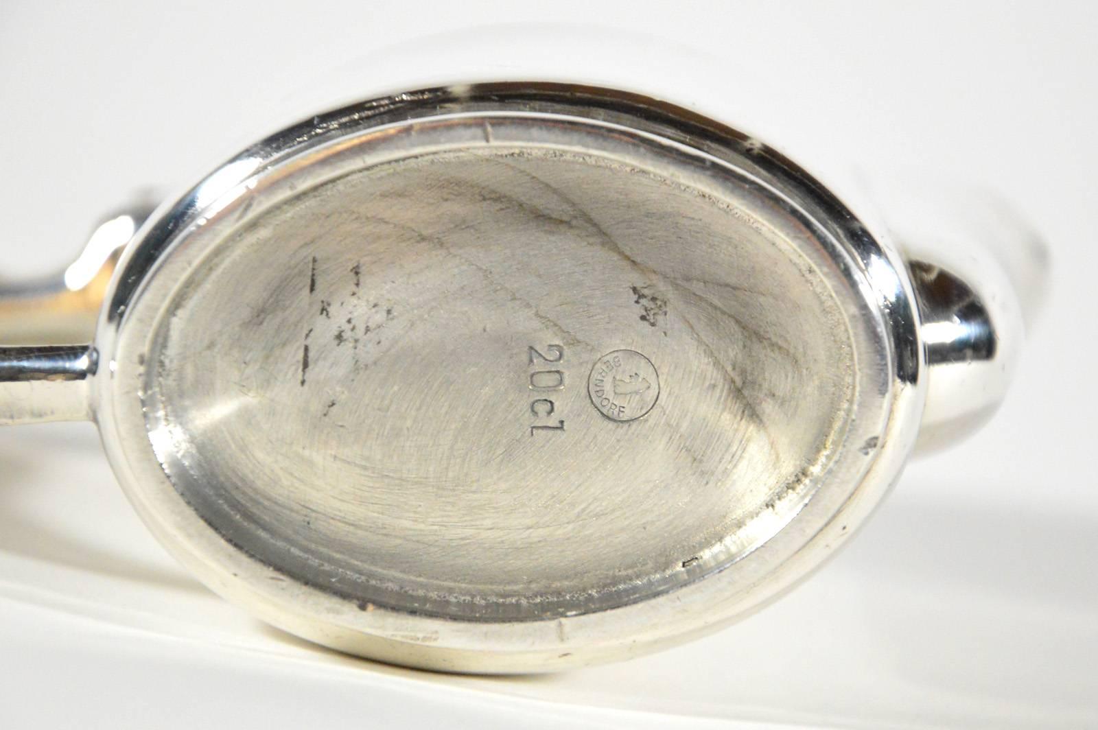 Mid-20th Century Gio Ponti Teapot in Silver Plated Alpacca for Krupp Berndorf, circa 1935