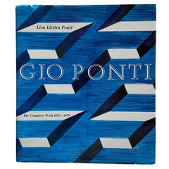 Vintage "Gio Ponti, The Complete Work 1923-1978" hardback book, 1990, Thames and Hudson
