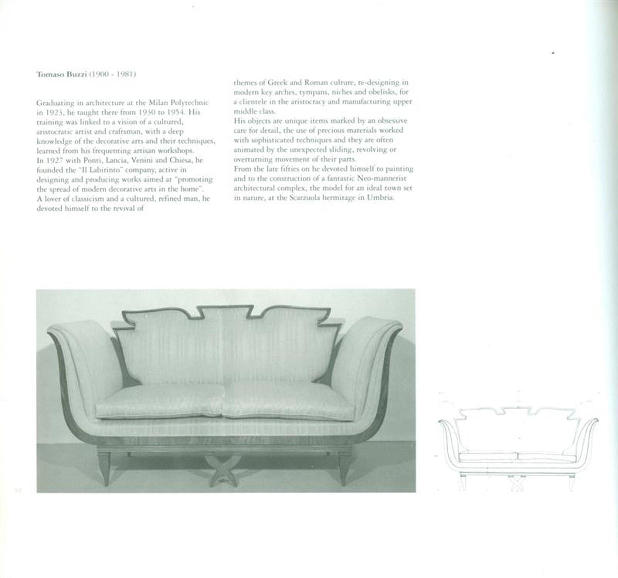 Sofá Gio Ponti Tomaso Buzzi en venta 2