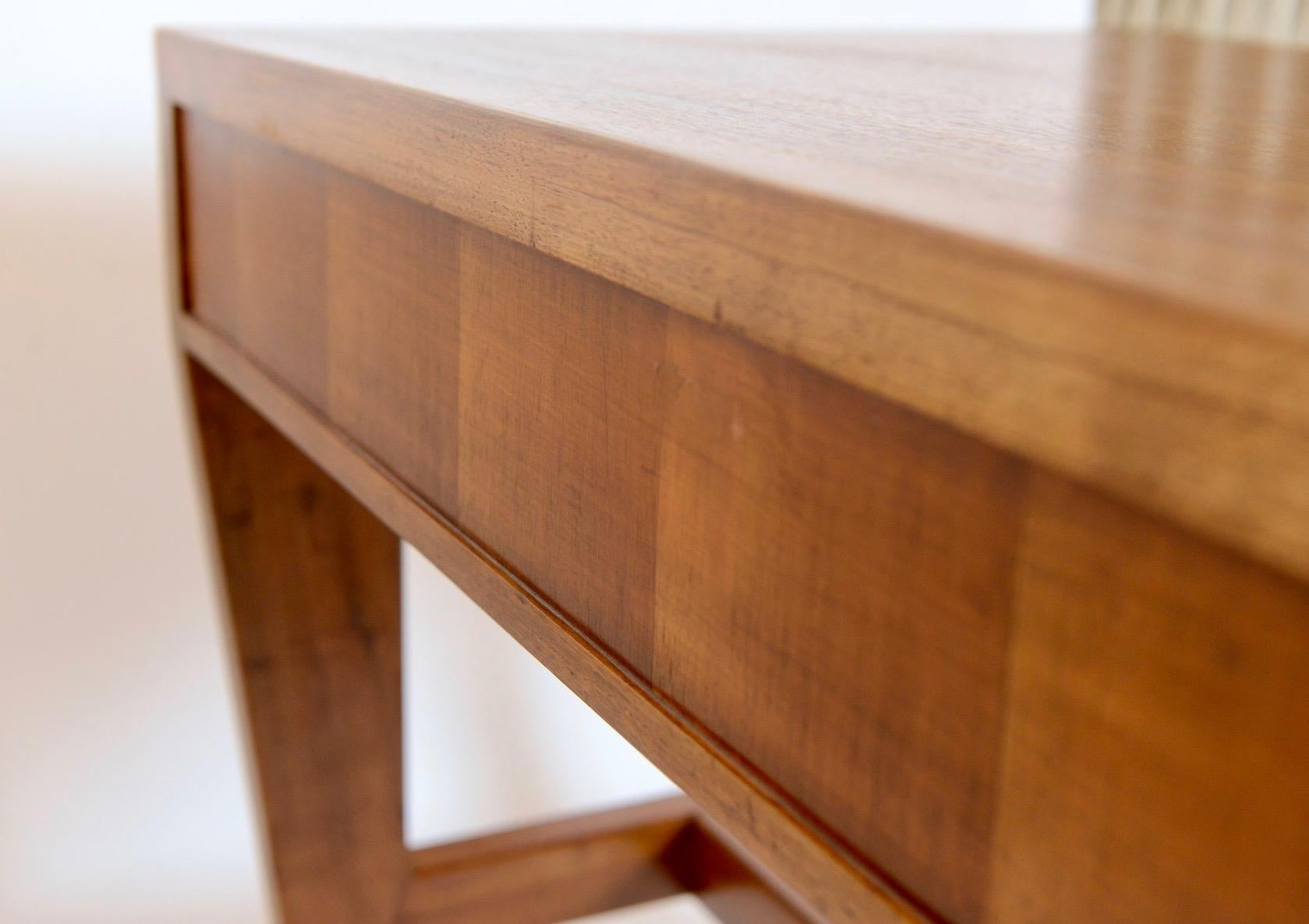 Gio Ponti Two-Drawer Walnut Desk for The University of Padua, Italy, circa 1950 In Good Condition In London, GB