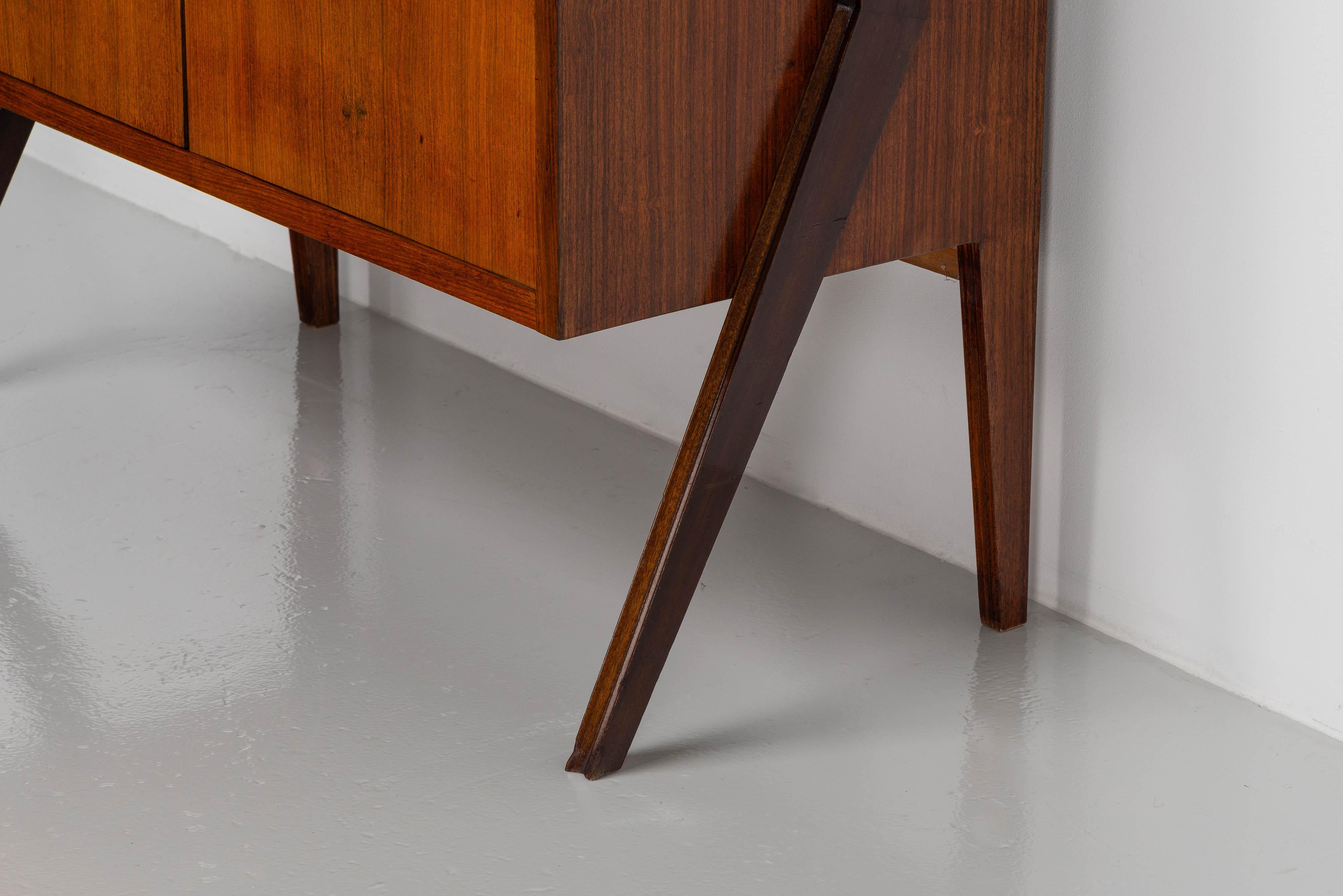 Gio Ponti unique bar cabinet made in Italy 1955 en venta 6