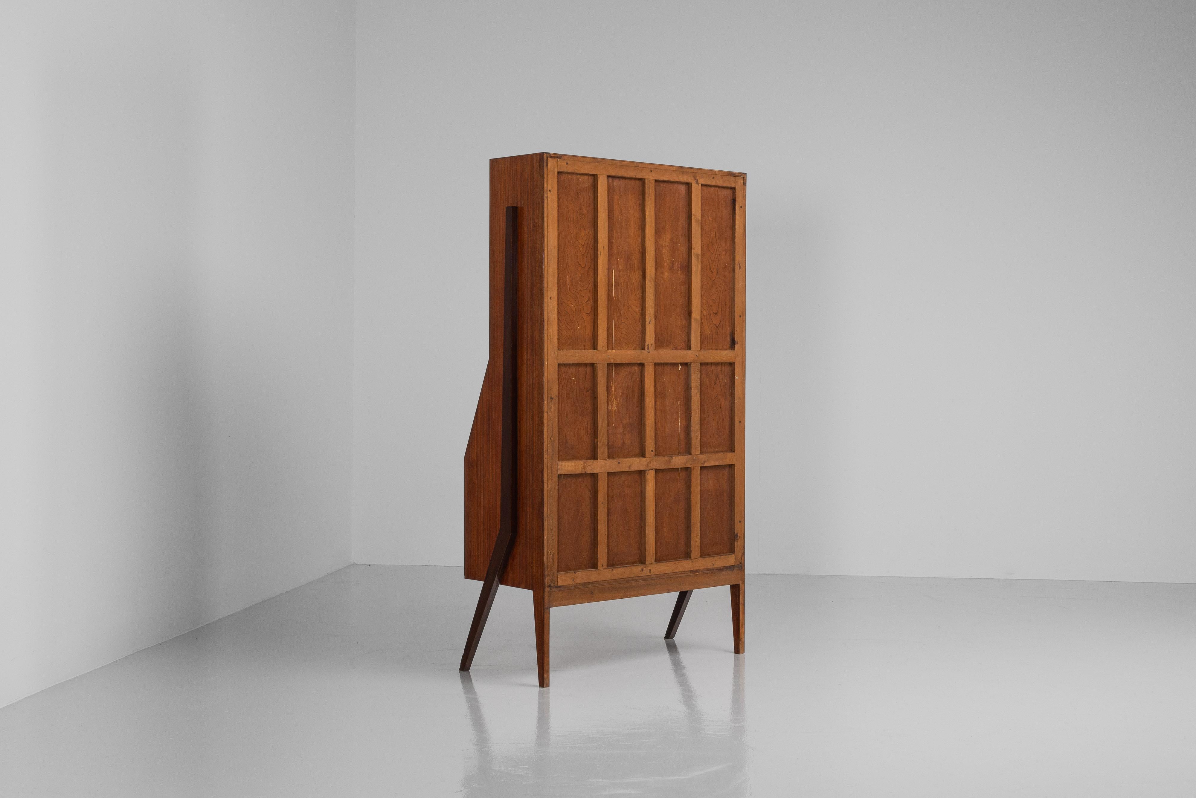 Gio Ponti unique bar cabinet made in Italy 1955 en venta 14