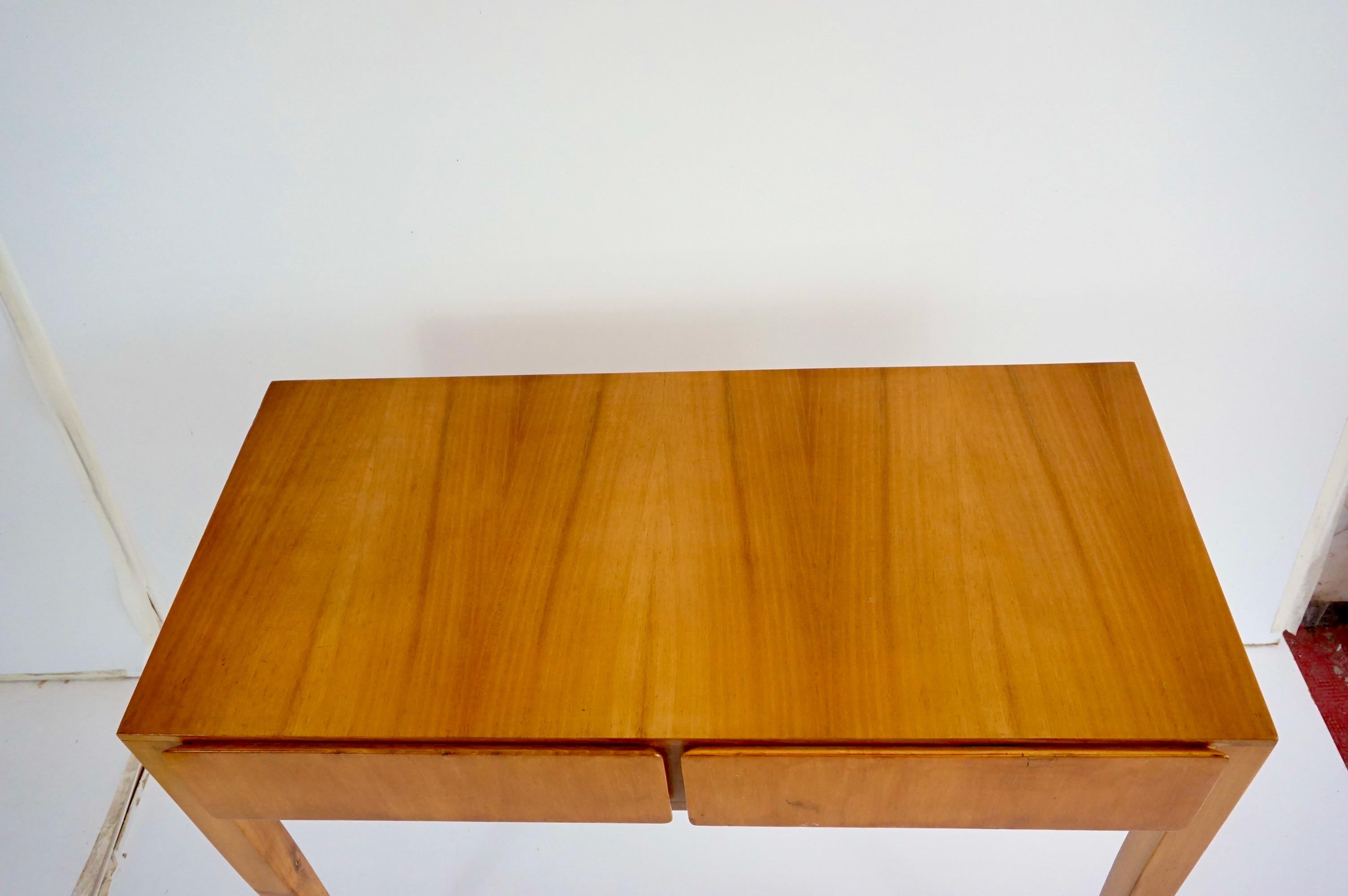 Scrivania di Gio Ponti con specchio circolare in ottone dell'Hotel Royal Naples, 1955 11