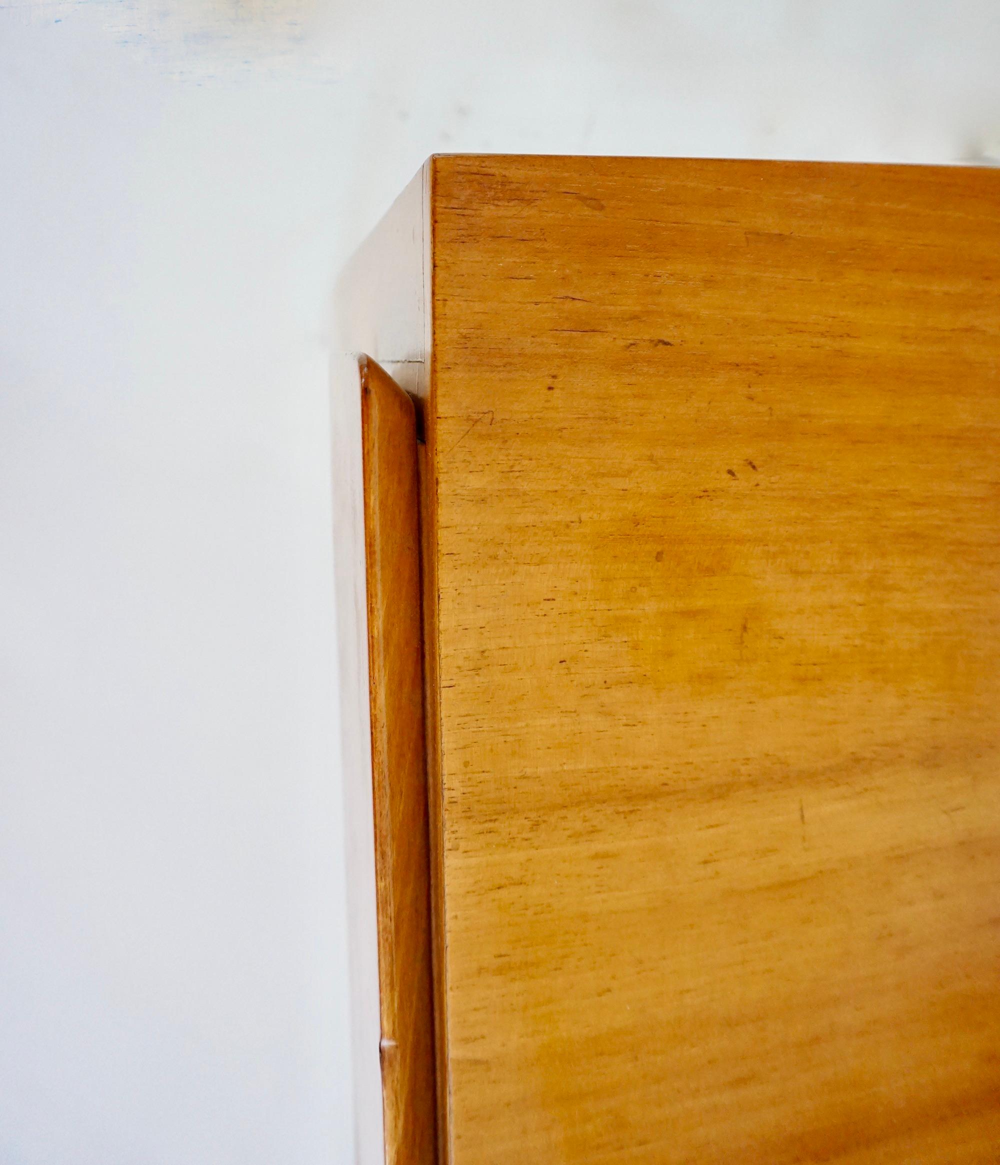 Scrivania di Gio Ponti con specchio circolare in ottone dell'Hotel Royal Naples, 1955 2
