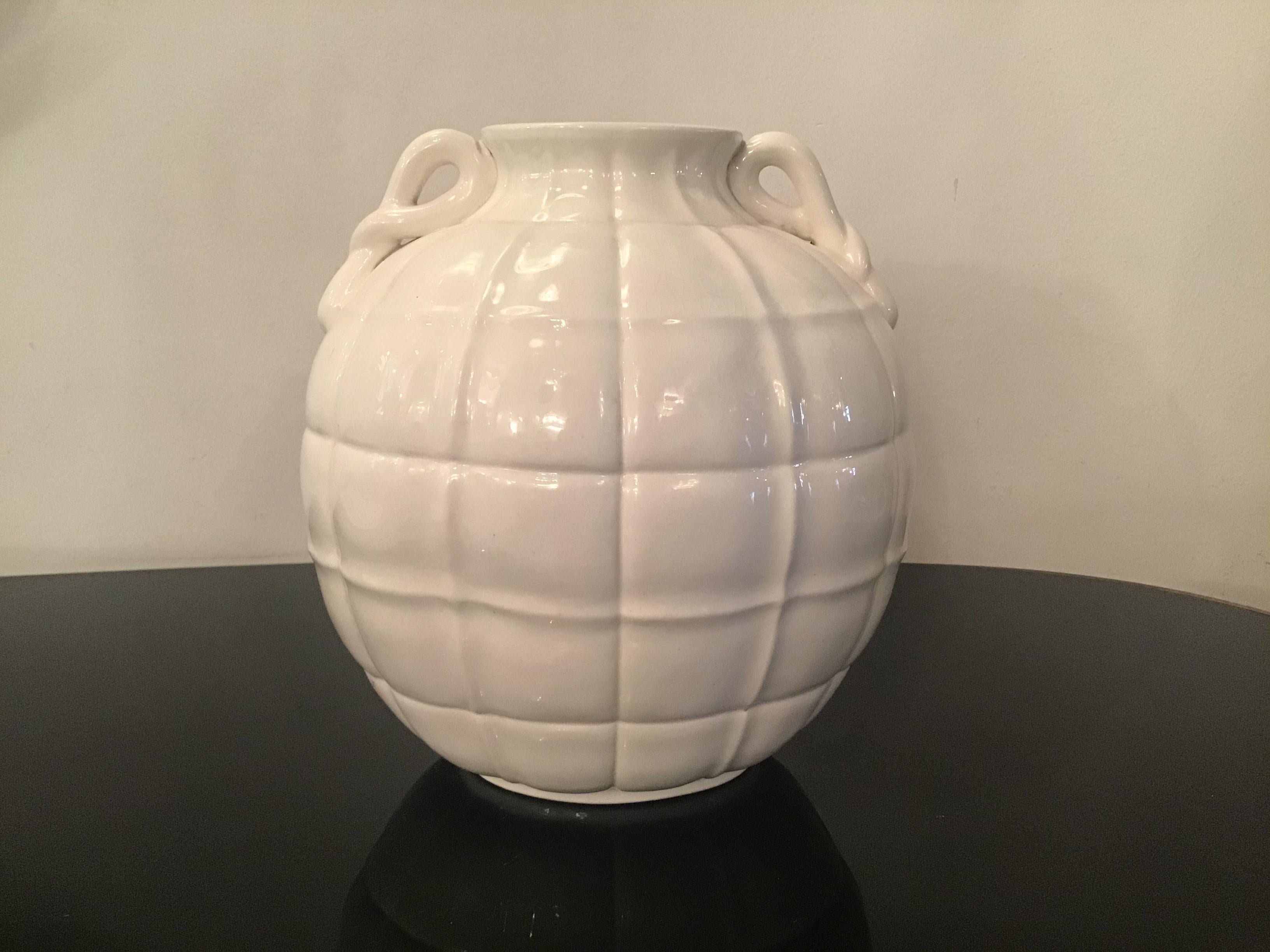 Italian Gio’ Ponti  “ Richard Ginori” Vase Ceramic 1929 Italy  For Sale