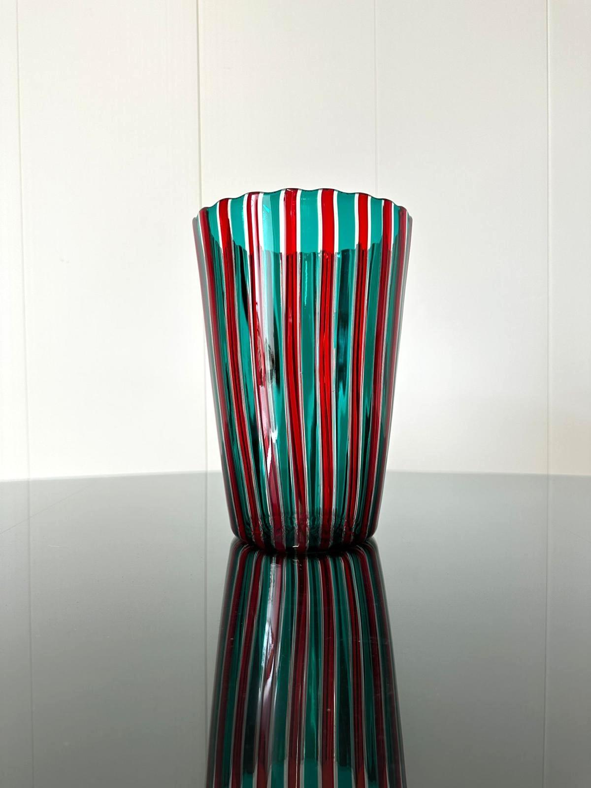 Gio Ponti, Vaso verde e rosso 