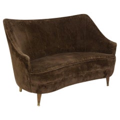 Gio Ponti in style of Velvet Sofa for Casa e Giardino