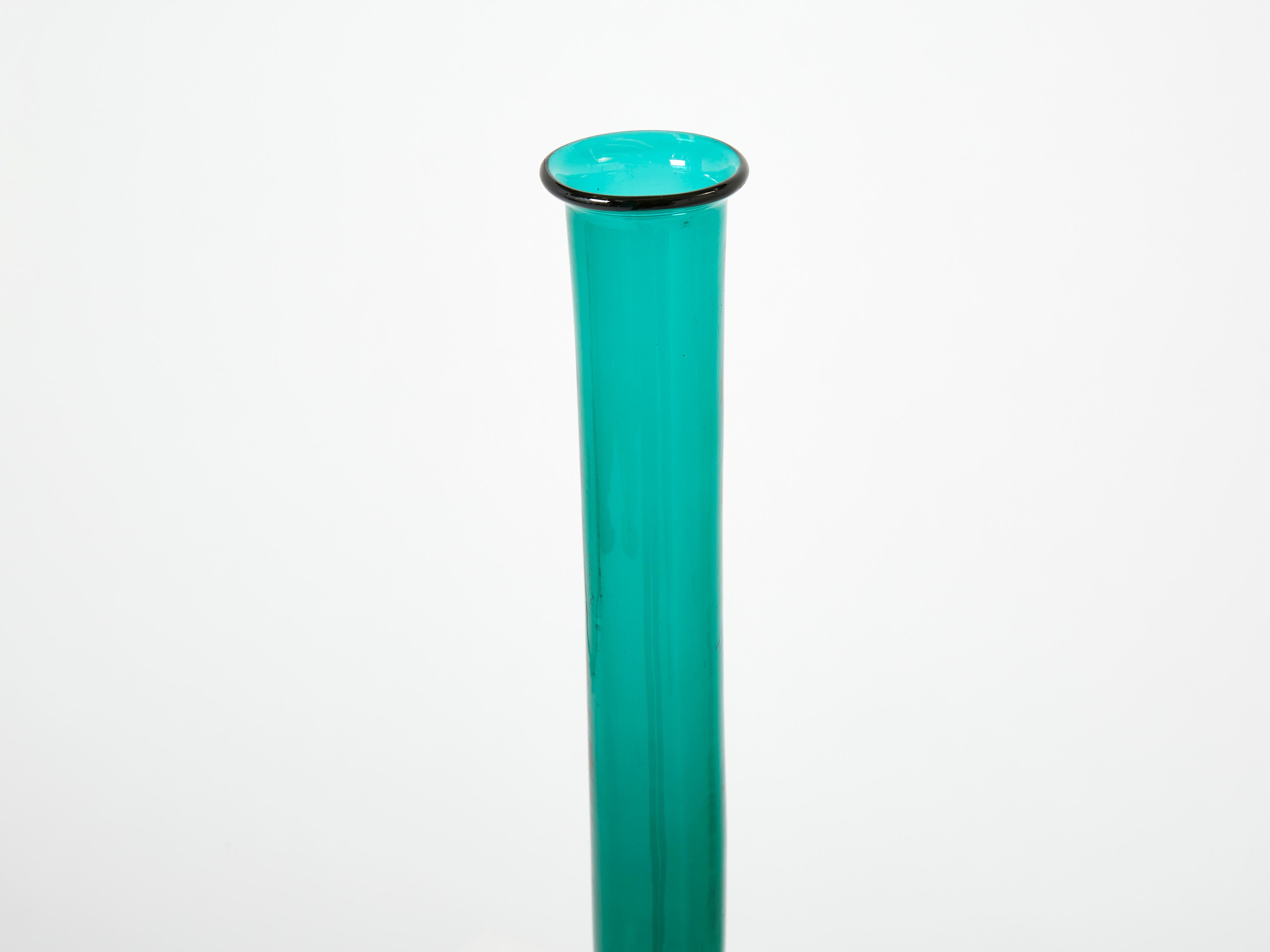 Gio Ponti Venini Murano Glass Bottle Morandiana Series 1960s For Sale 1