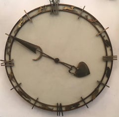 Horloge murale Gio' Ponti Laiton Métal 1950 Italie