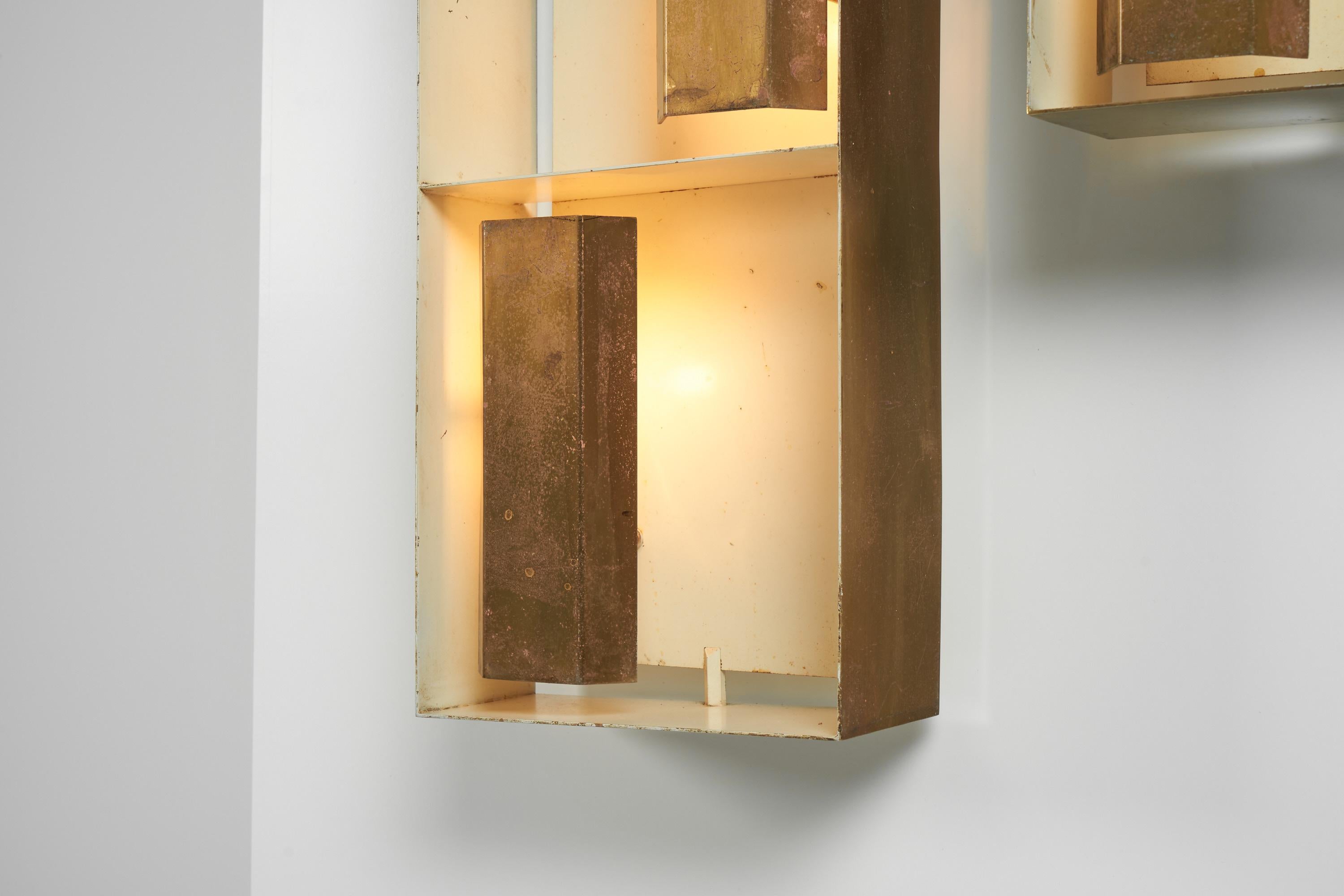 Mid-Century Modern Gio Ponti Wall Lamps Model 12664 Arredoluce, Italy, 1957