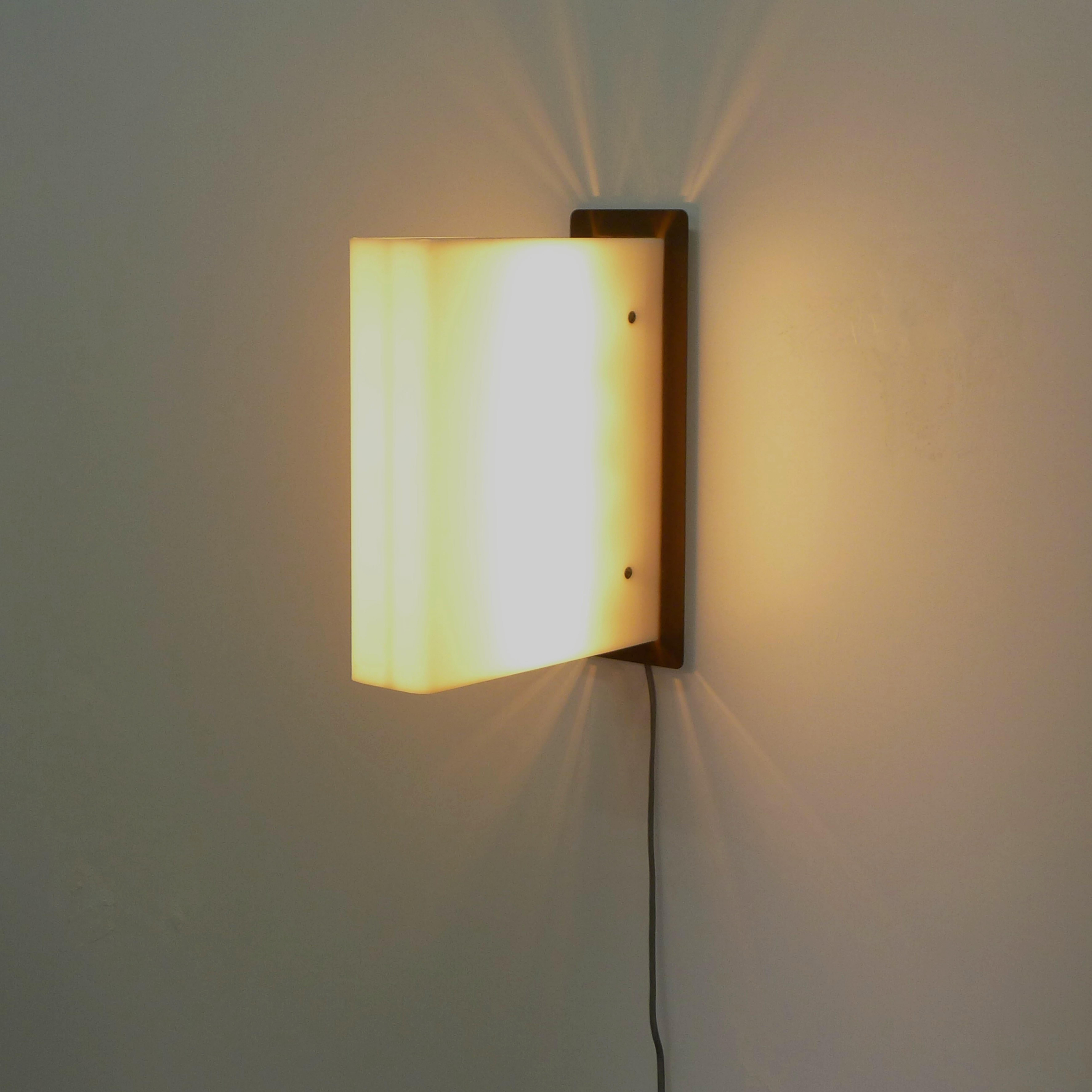Metal Gio Ponti, Wall Light, from the Villa Goldschmidt, Buenos Aires, circa 1957 For Sale