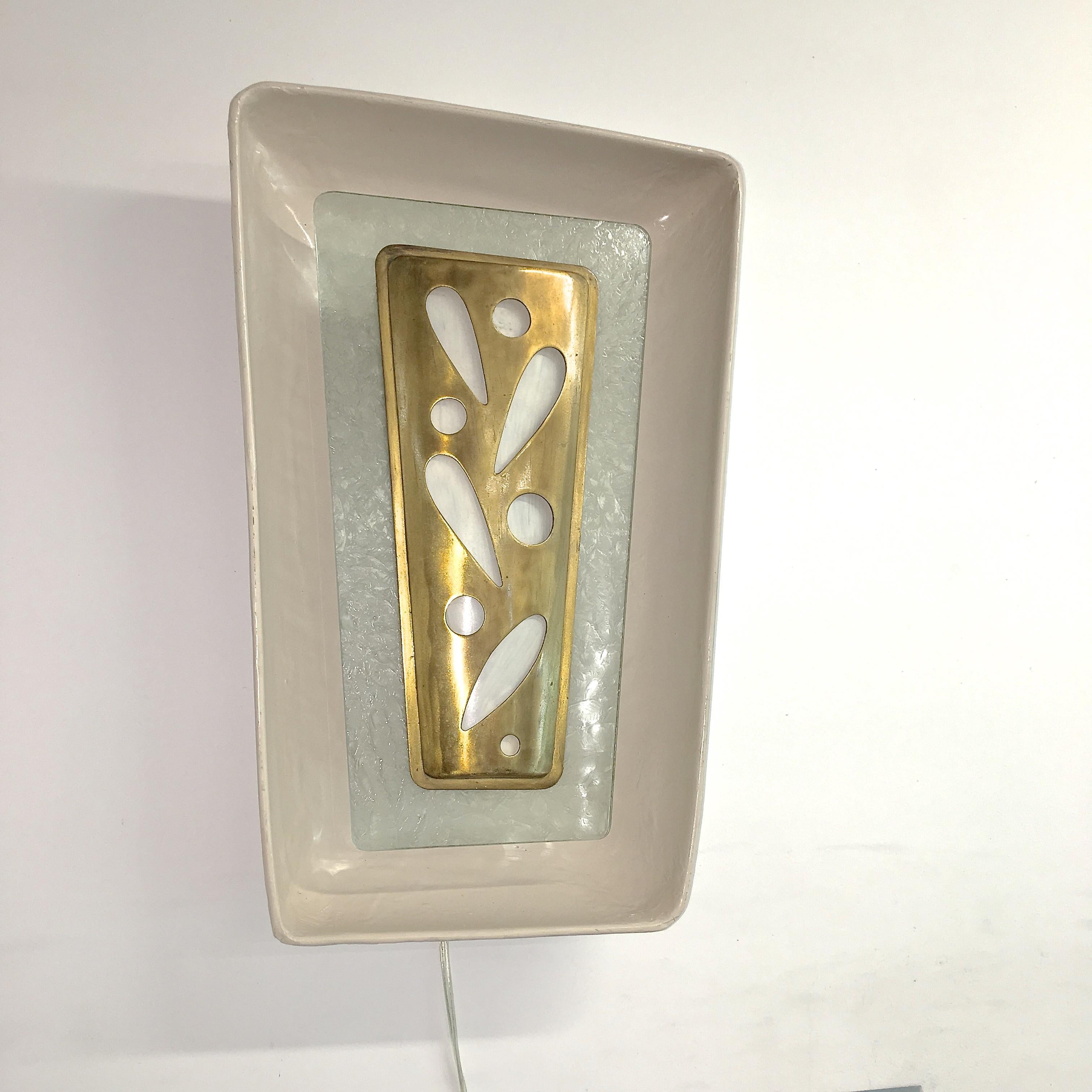 Gio Ponti Wall Sconce from the m/s Augustus Italian Ocean Liner 1951 For Sale 7