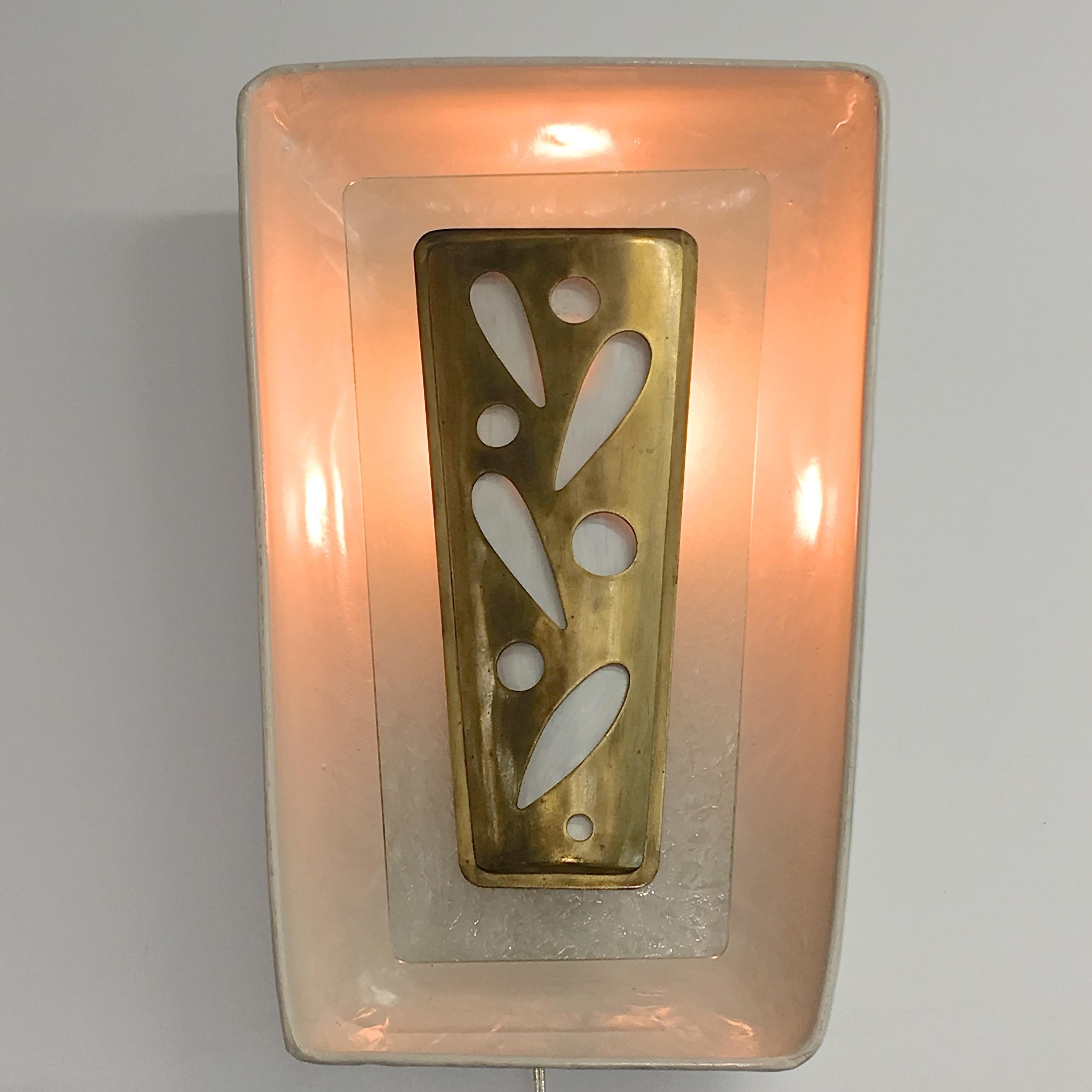 Gio Ponti Wall Sconce from the m/s Augustus Italian Ocean Liner 1951 For Sale 8