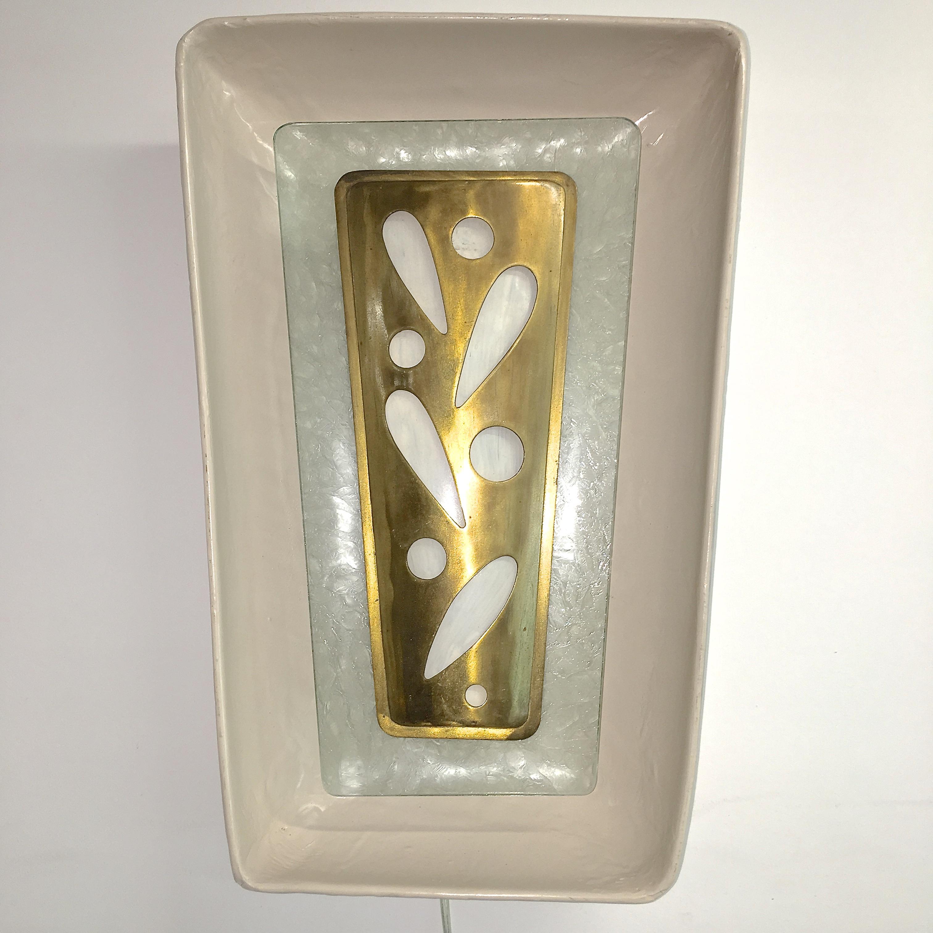 Gio Ponti Wall Sconce from the m/s Augustus Italian Ocean Liner 1951 For Sale 9
