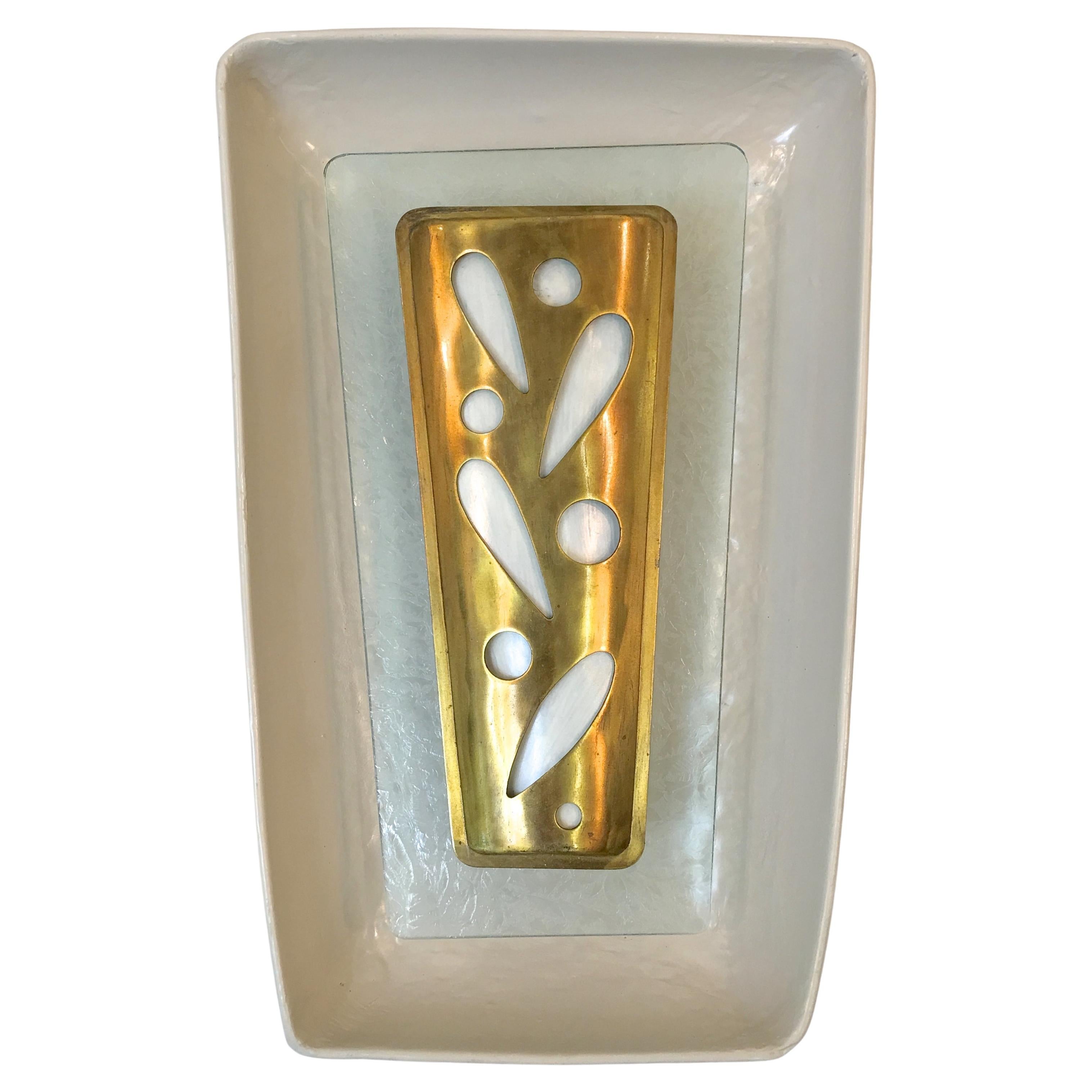 Gio Ponti Wall Sconce from the m/s Augustus Italian Ocean Liner 1951 For Sale
