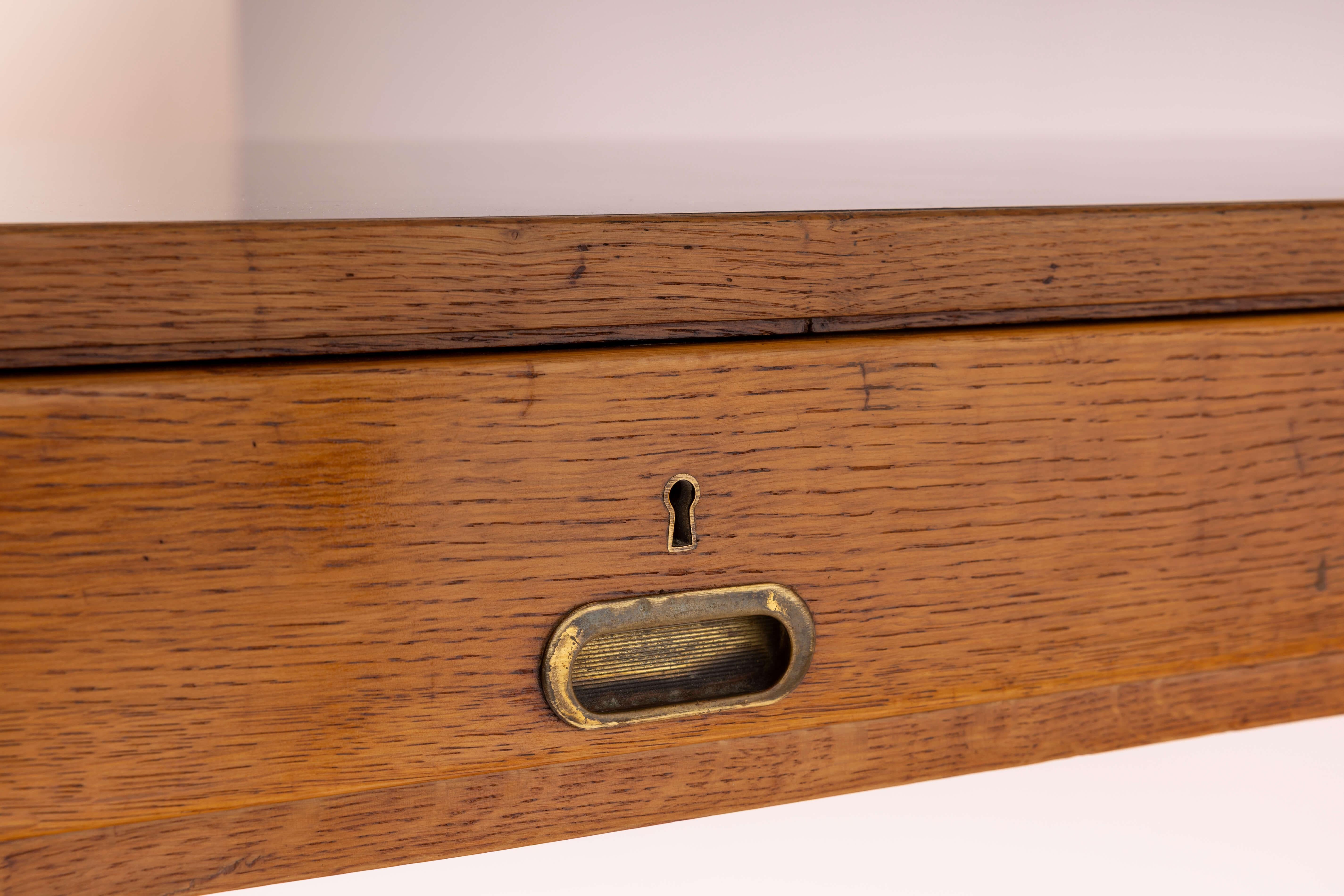 Gio Ponti walnut desk for BNL offices, Italy, 1950s For Sale 4