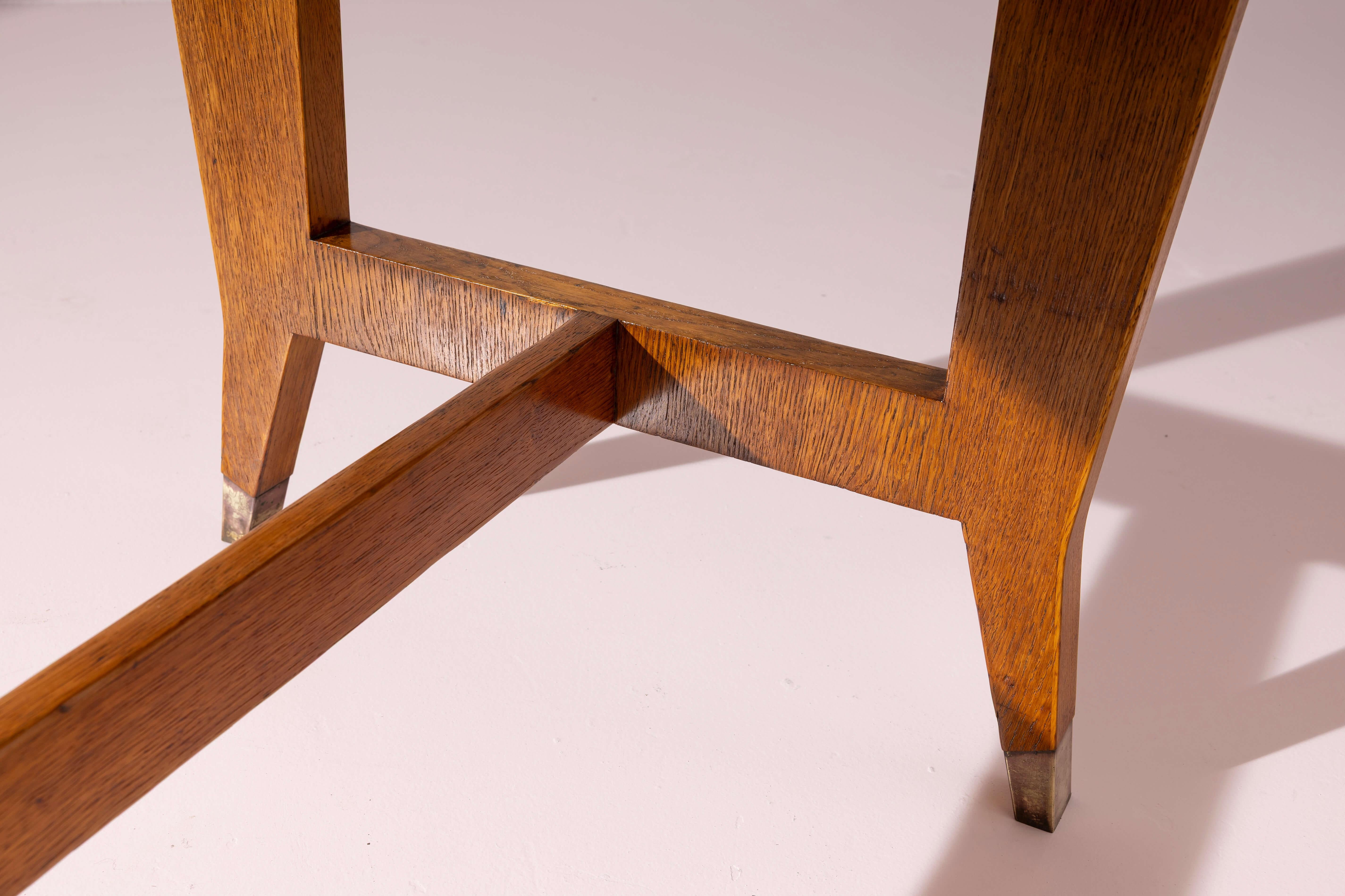 Gio Ponti walnut desk for BNL offices, Italy, 1950s For Sale 6