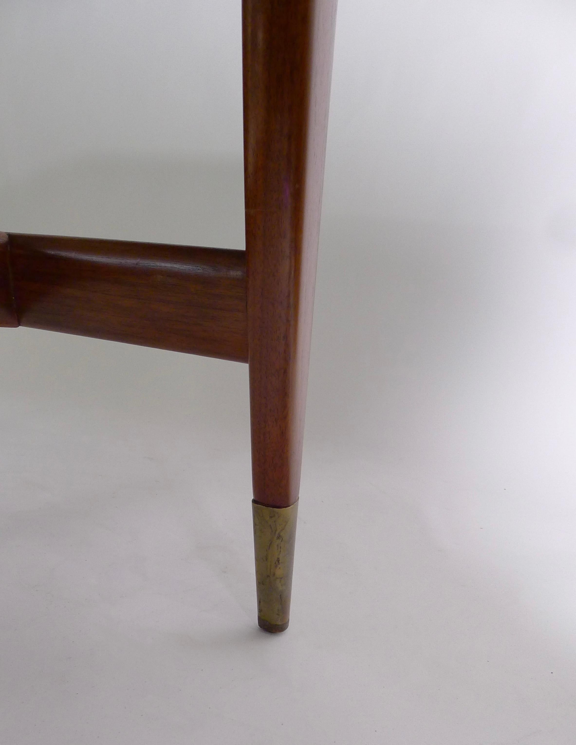 Gio Ponti, Consola/Mesa de comedor abatible de nogal, modelo 2134, Singer &Sons, años 50 en venta 3