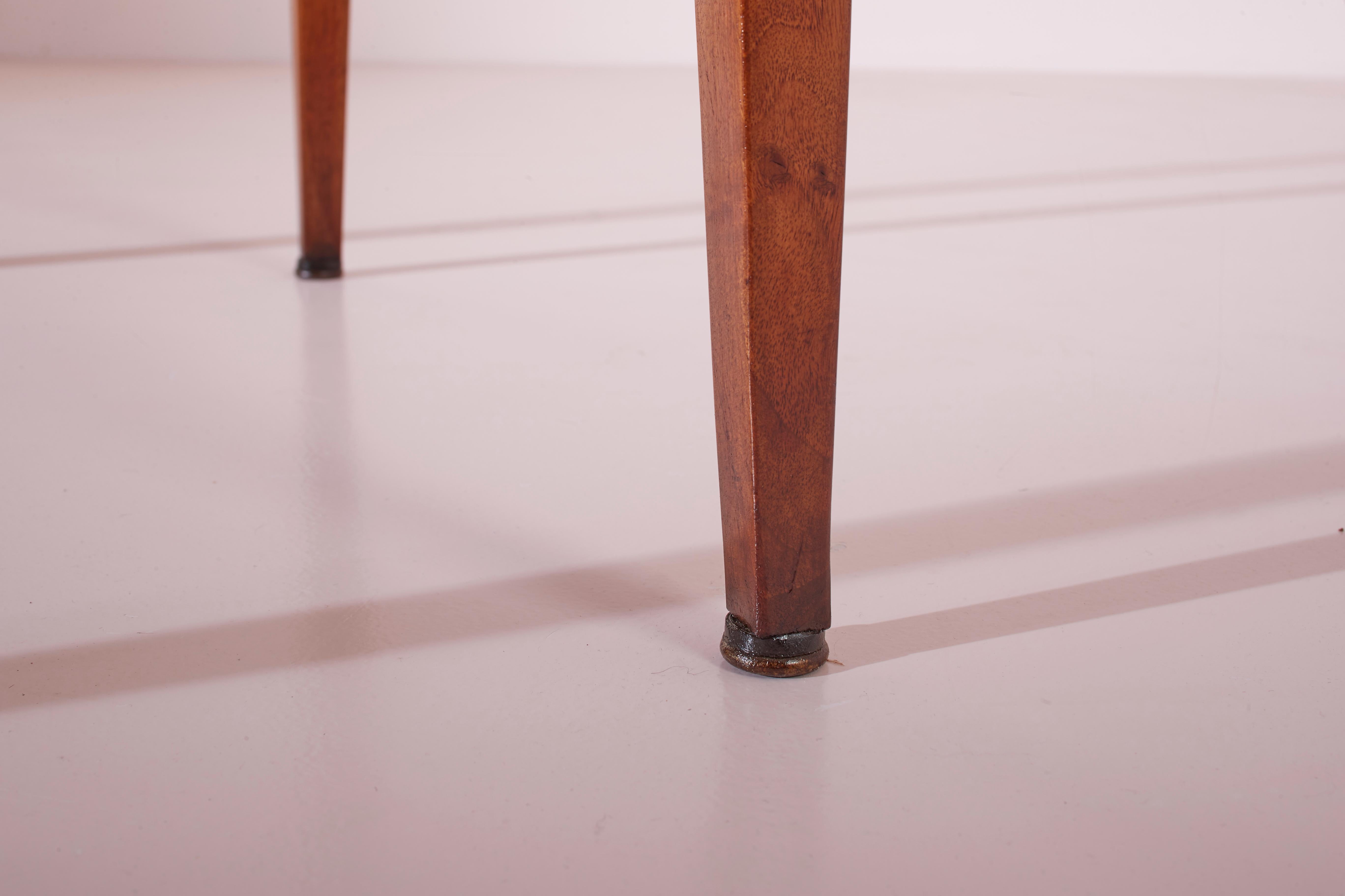 Walnut GIo Ponti walnut occasional table for the Cavalieri Hotel in Milan, Italy, 1950s For Sale