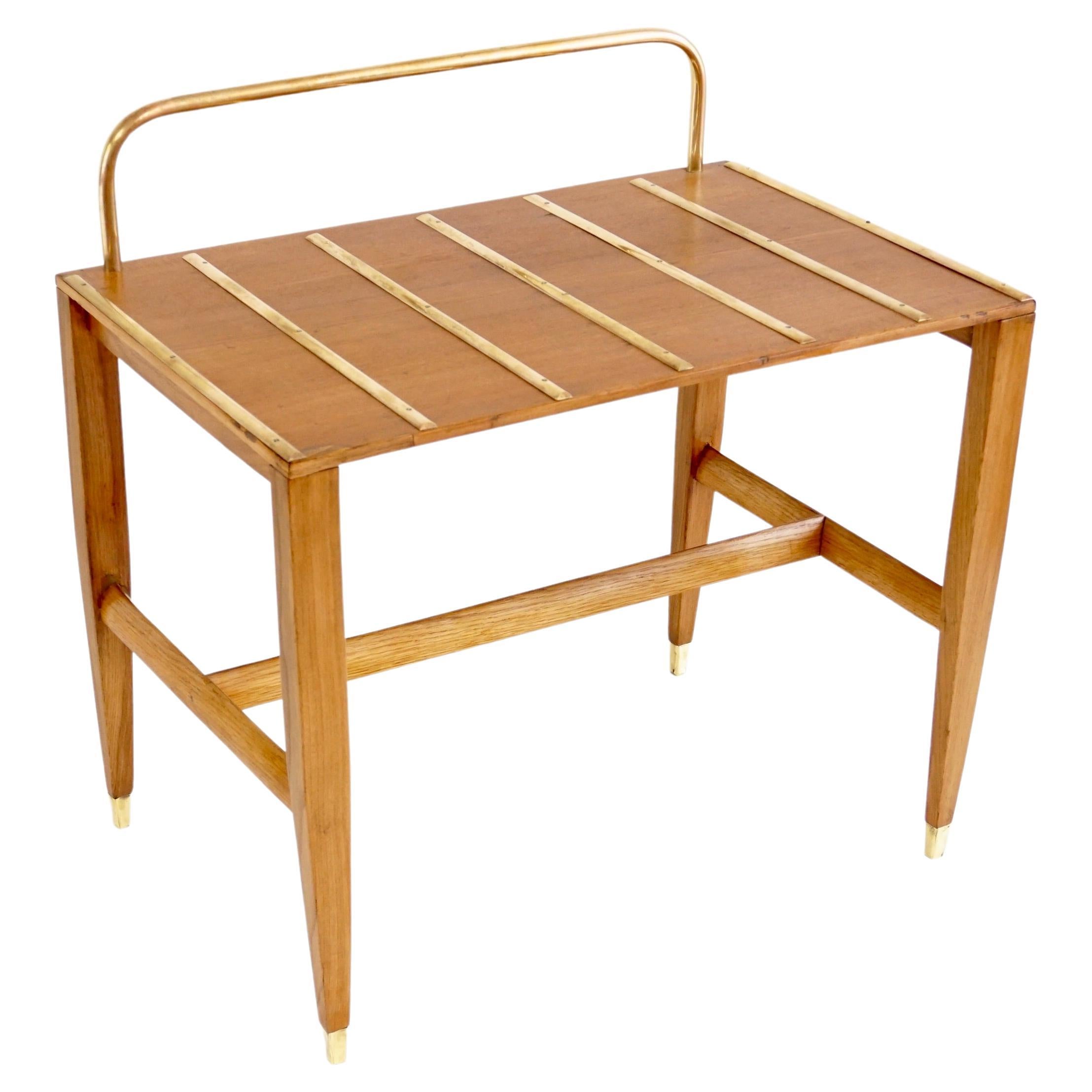 Gio Ponti Walnut Side Table, Luggage Rack for Hotel Royal Naples, 1955 For Sale