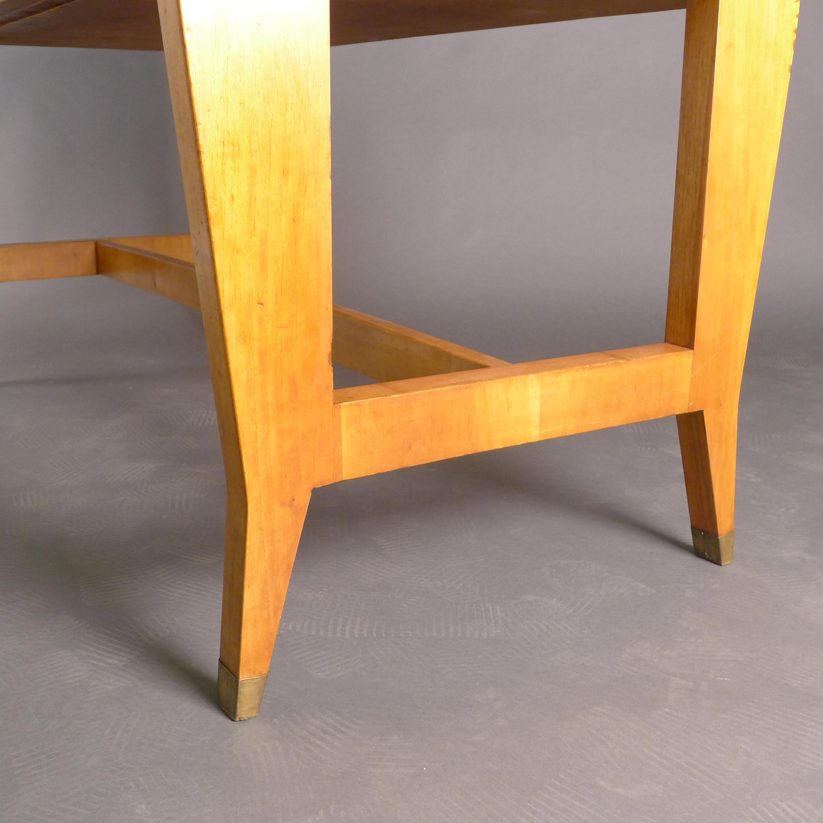 Gio Ponti, Walnut Writing Table, from the Banca Nazionale del Lavoro, 1950s For Sale 3