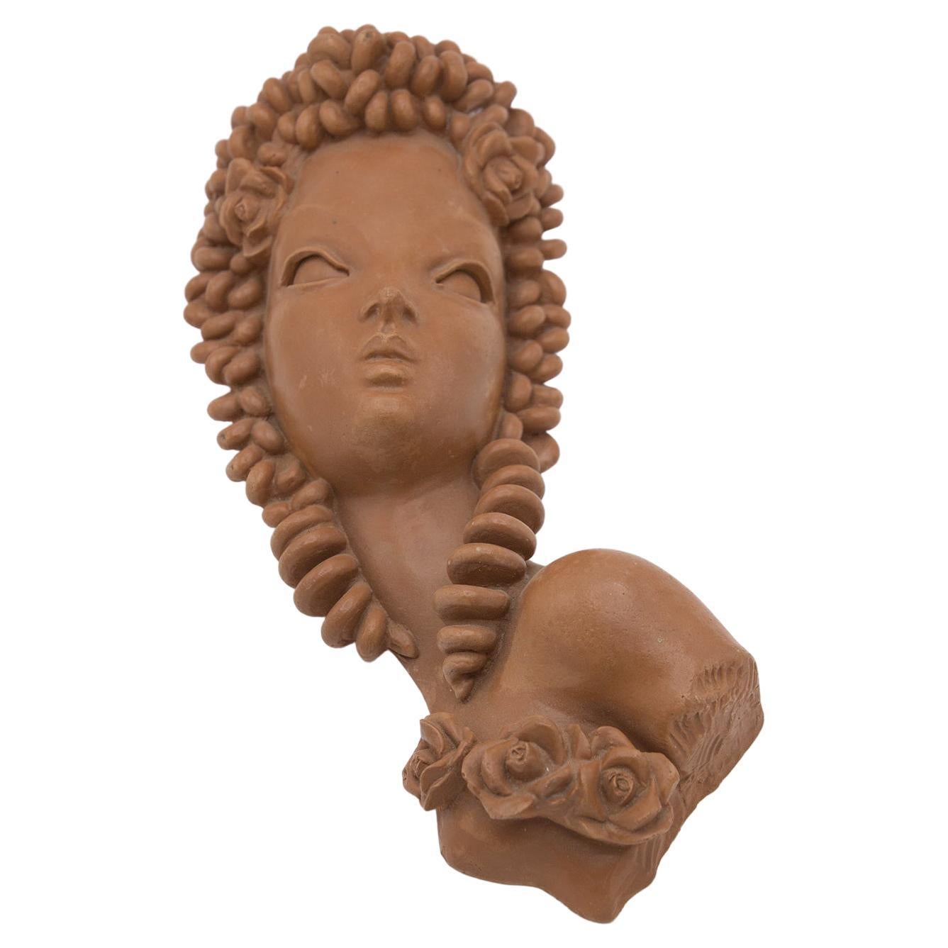 Gio Ponti Woman Sculpture in Terracotta 'Attr.' For Sale