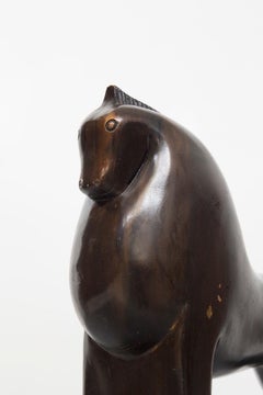 Gio Ponti Wooden Horse Sculpture (Attr.)