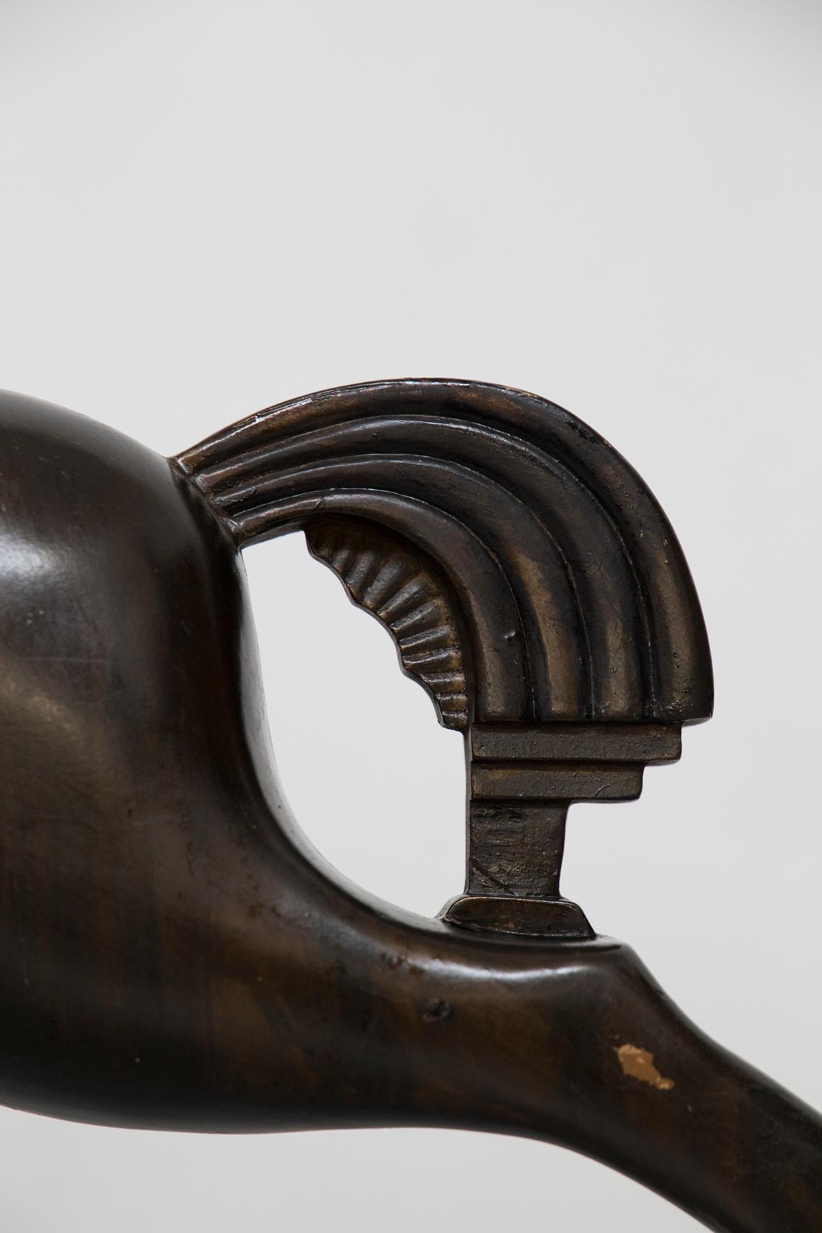 Mid-20th Century Gio Ponti Wooden Horse Sculpture (Attr.)