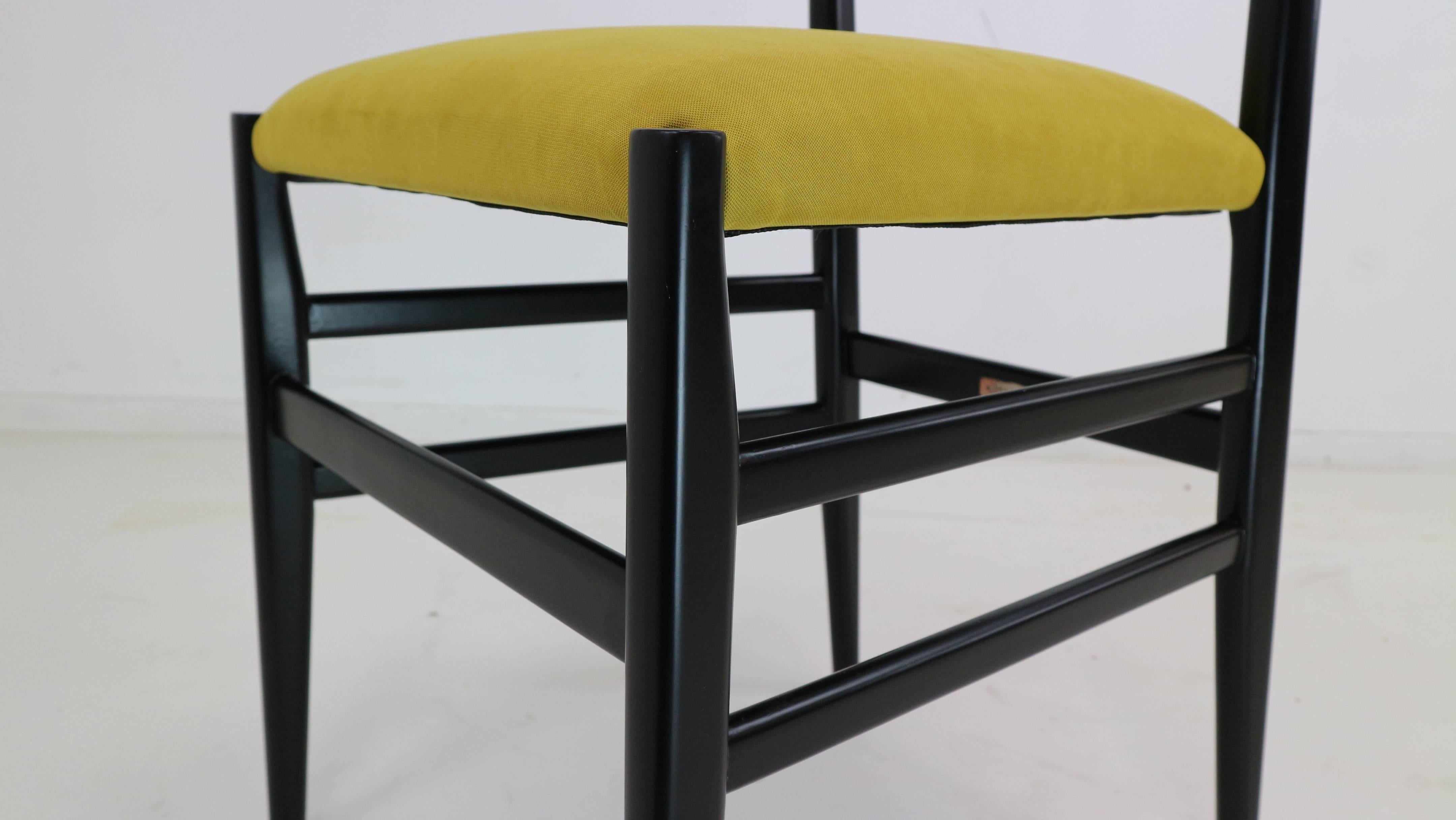 Gio Ponti Set of Four Chairs Model 