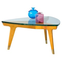 Tavolino in legno biondo di Gio Ponti