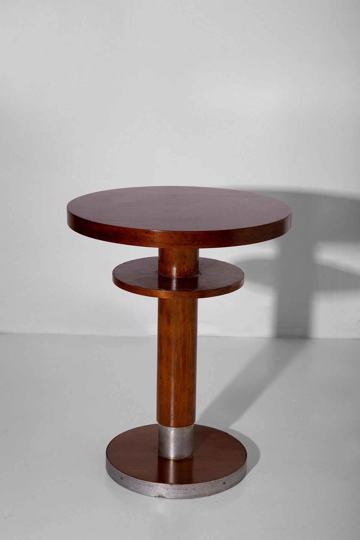 Metal Gio Ponti's ship's side table for the liner Bianca Mano, published  For Sale