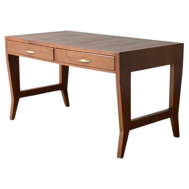 Gio Ponti's walnut desk and chair  For Sale