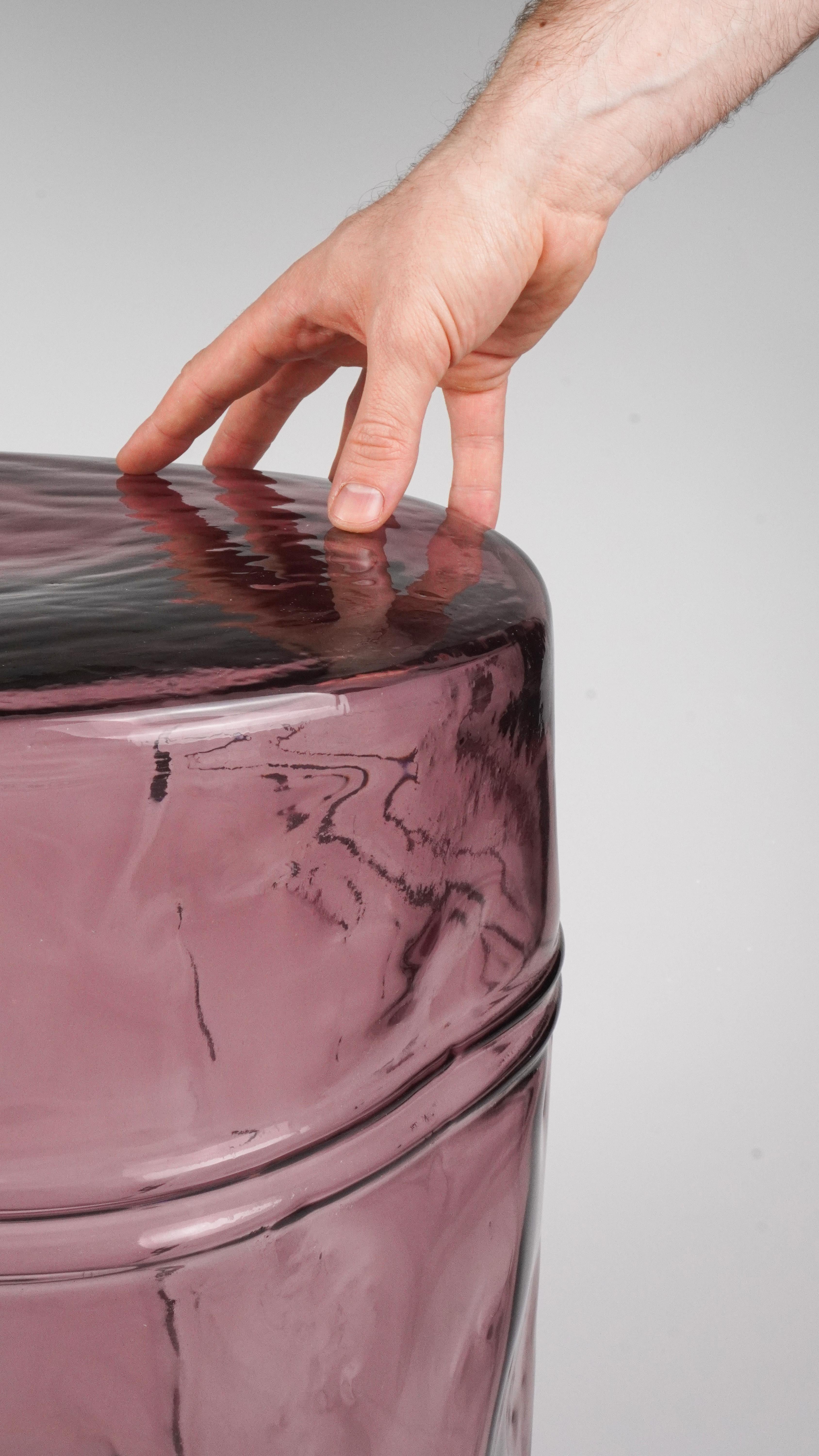 Eklektischer zeitgenössischer Hocker aus Muranoglas im Angebot 1