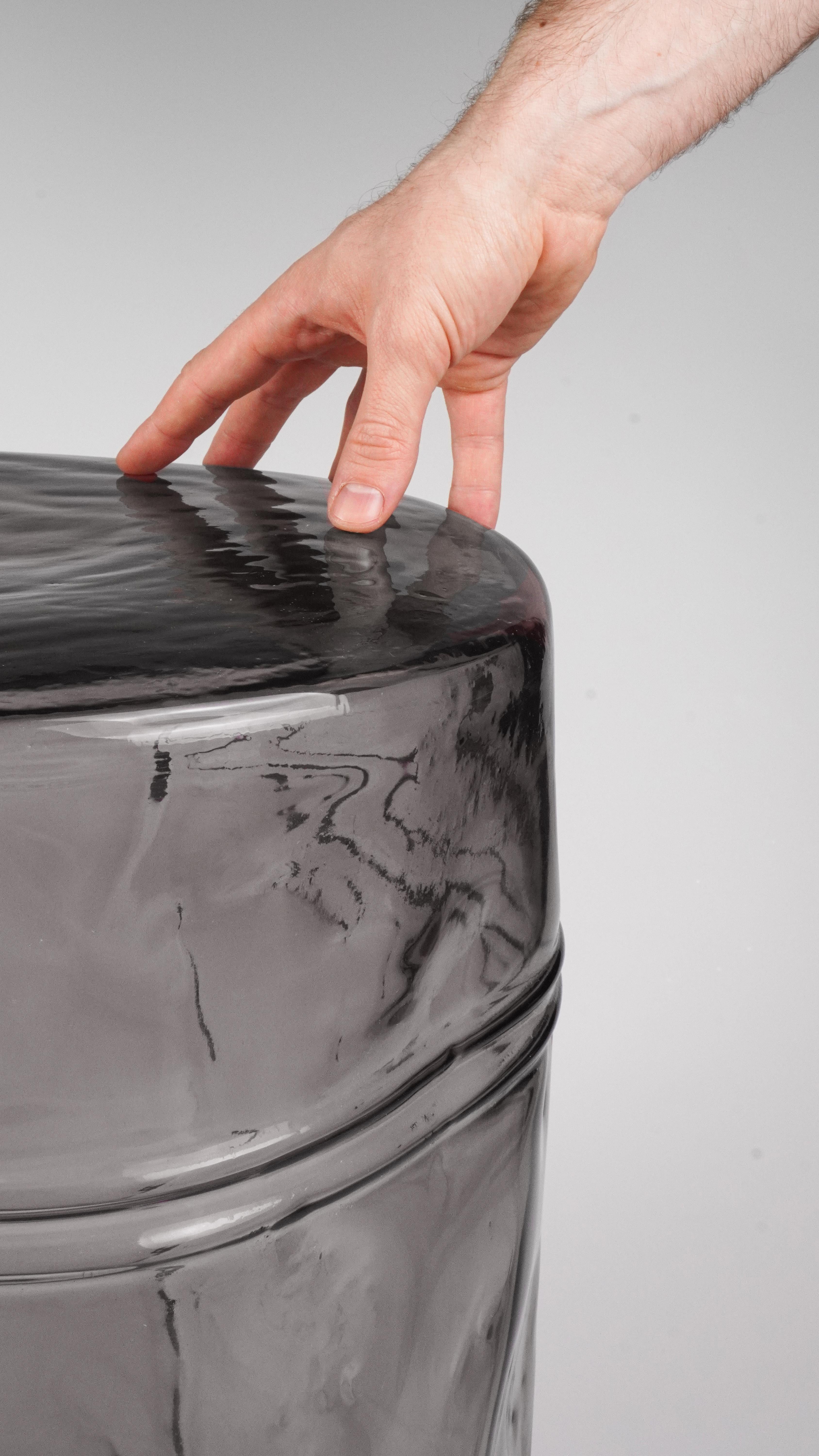 Eklektischer zeitgenössischer Hocker aus Muranoglas im Angebot 3