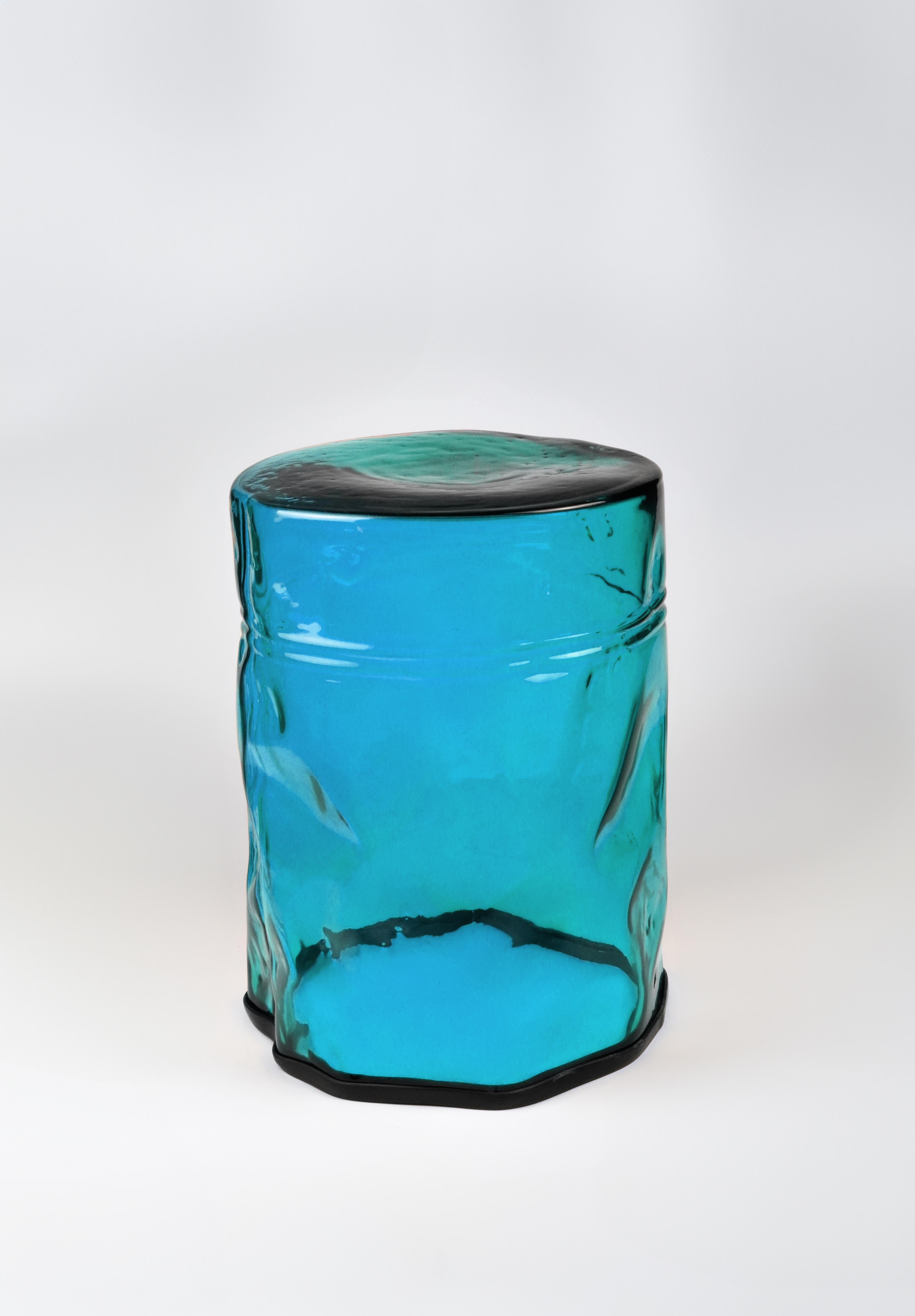 Eklektischer zeitgenössischer Hocker aus Muranoglas im Angebot 7