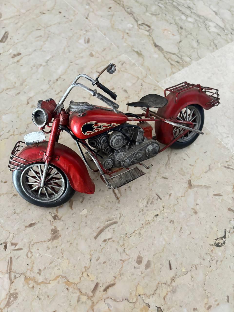 Tin toys big car, small motorcycle 20th century For Sale 2