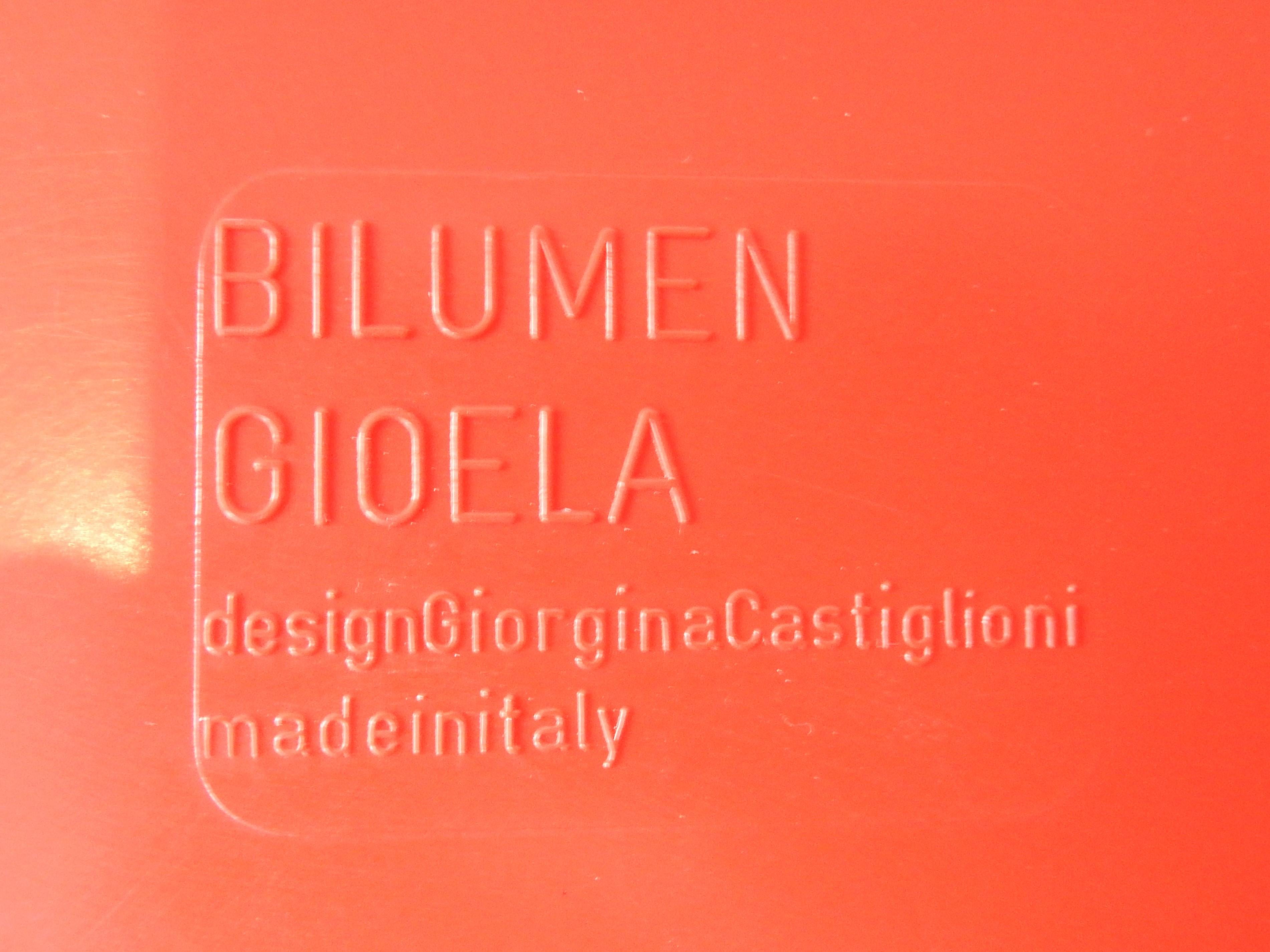 Mid-Century Modern 'Gioela' Mirror by Giorgina Castiglioni for Bilumen with Matching Hooks, 1970s