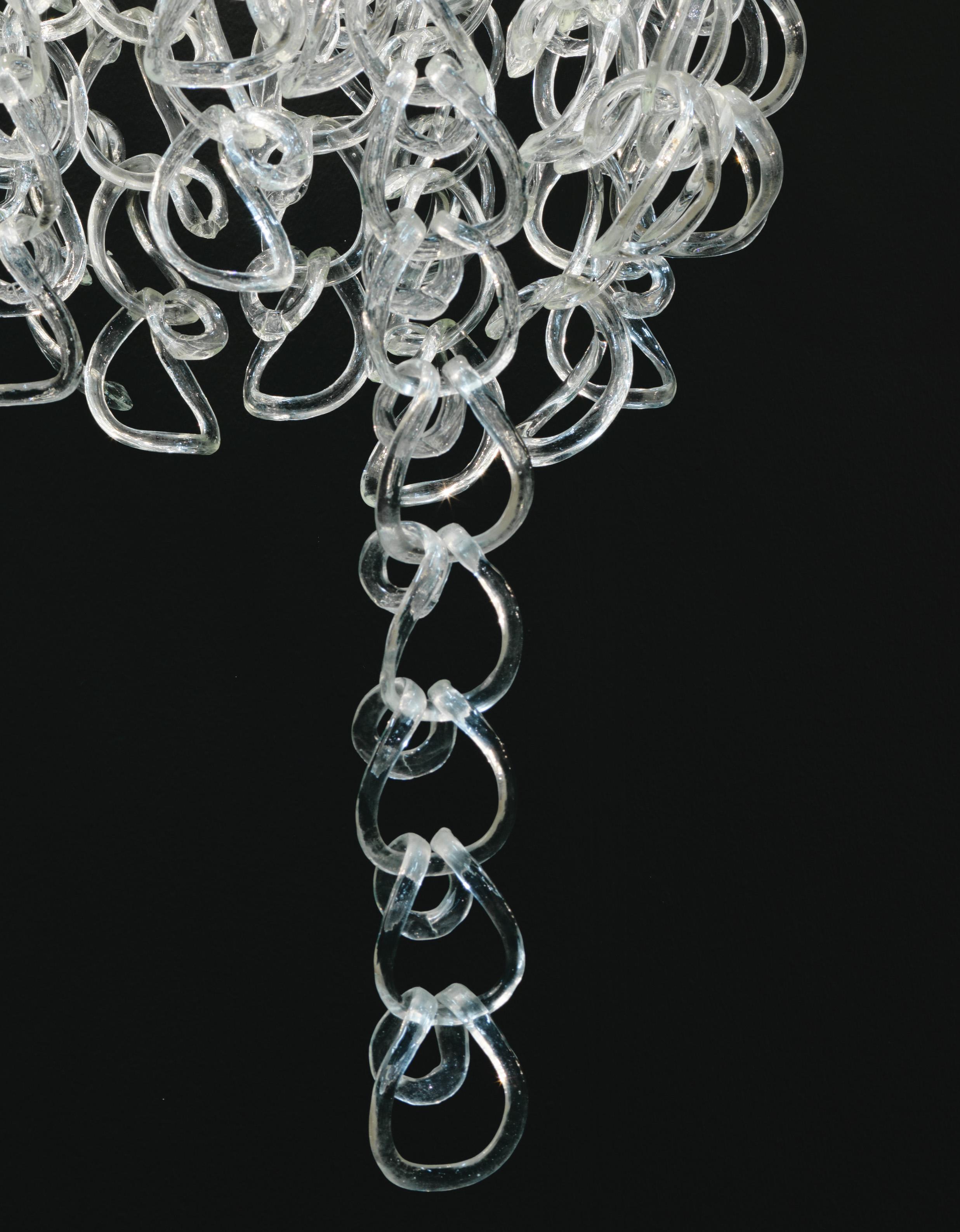 Chandelier model Giogali, designed by Angelo Mangiarotti for Vistosi, Italy, 1970s.

 

Total height 130, excl. chain ca 80 cm, Diam. ca 55 cm. Adjustable height.