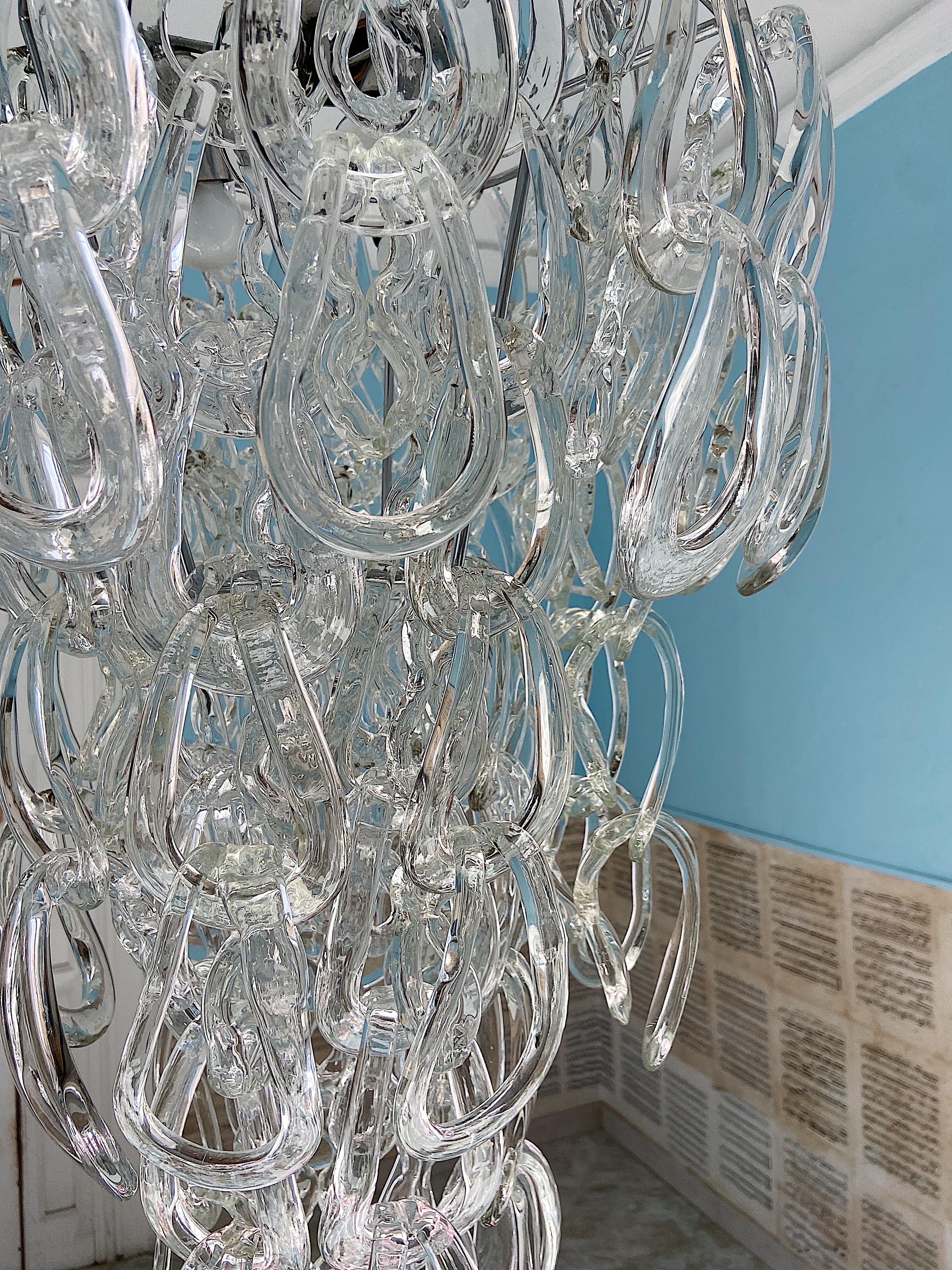 20th Century Giogali Chandelier by Angelo Mangiarotti for Vistosi