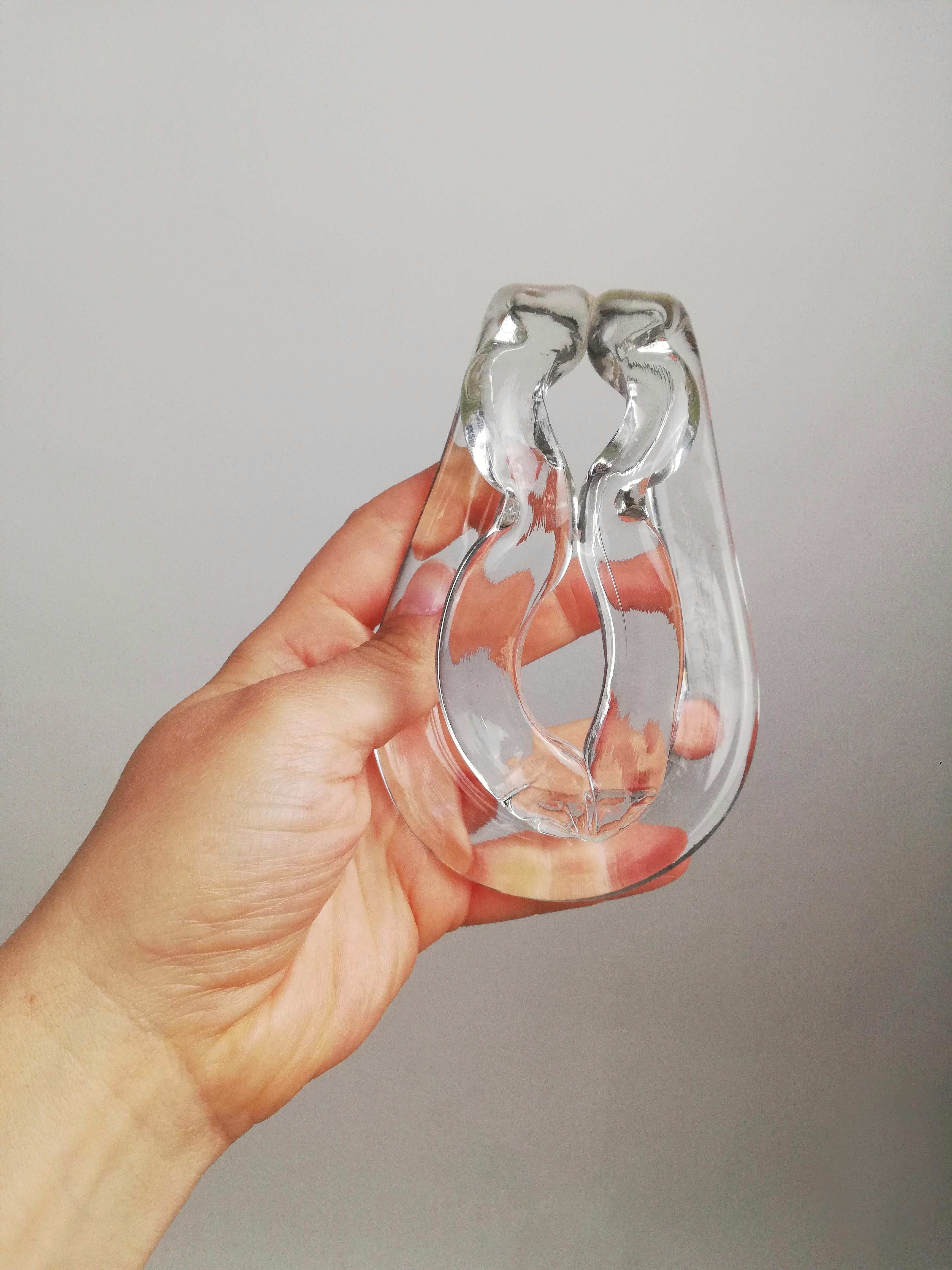 Plafonnier en cristal Giogali conçu par Angelo Mangiarotti pour Vistosi   en vente 2
