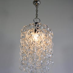 Giogali Glass Chandelier by Angelo Mangiarotti