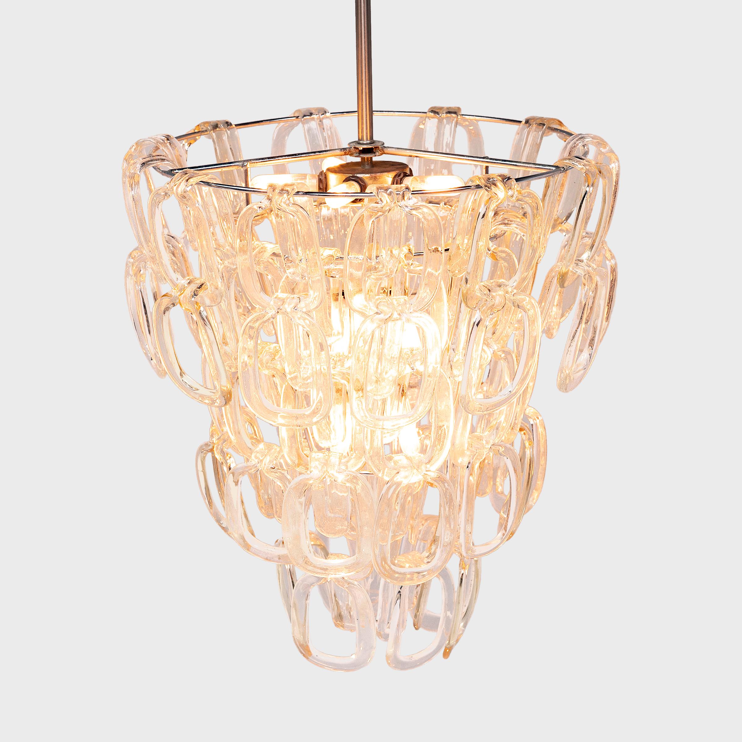 Sculptural and sophisticated, this gorgeous Italian Modern light fixture is the iconic 